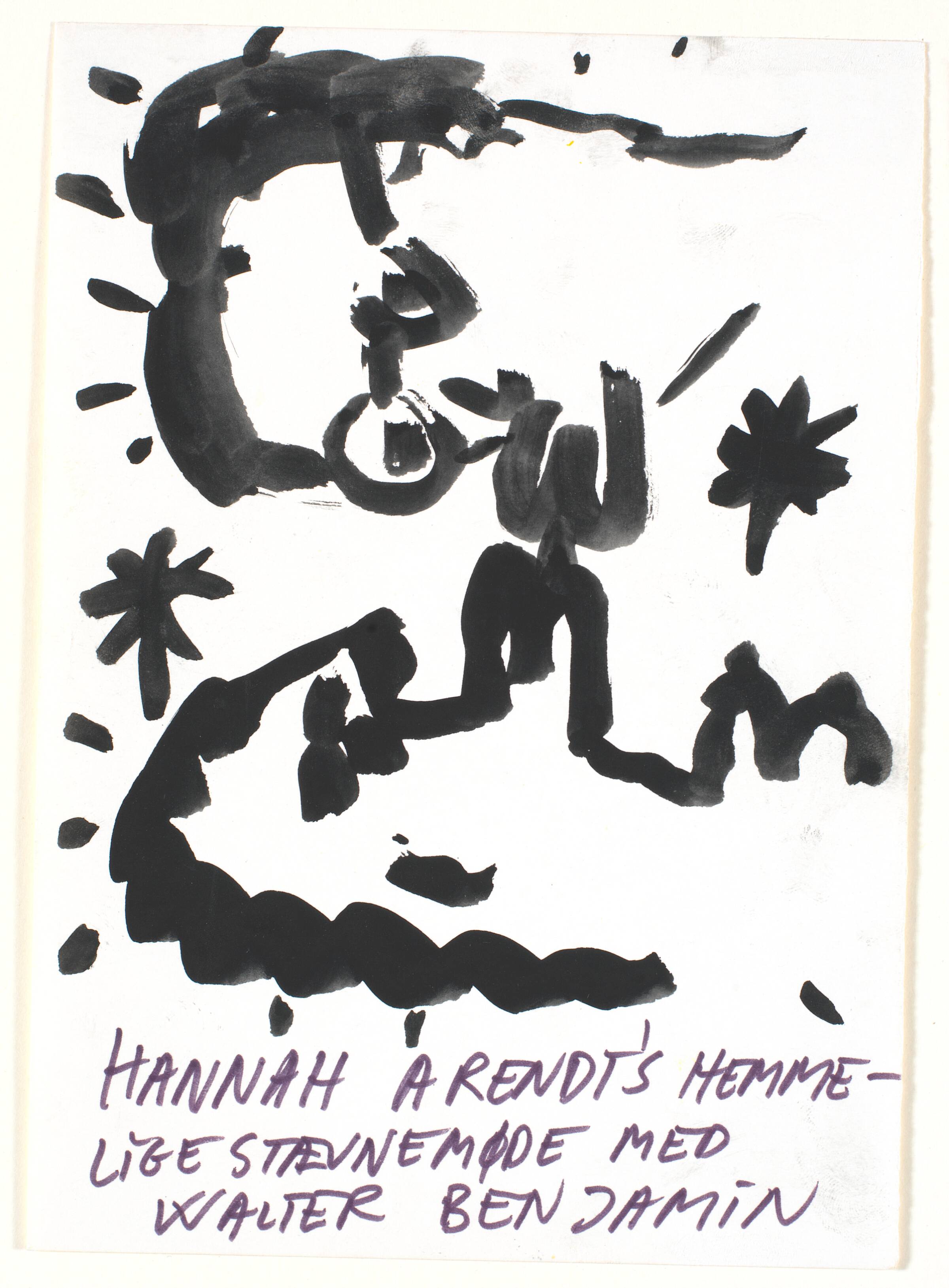 Hannan Arendt's hemmelige stævnemøde med Walter Benjamin, Claus Carstensen, 1982