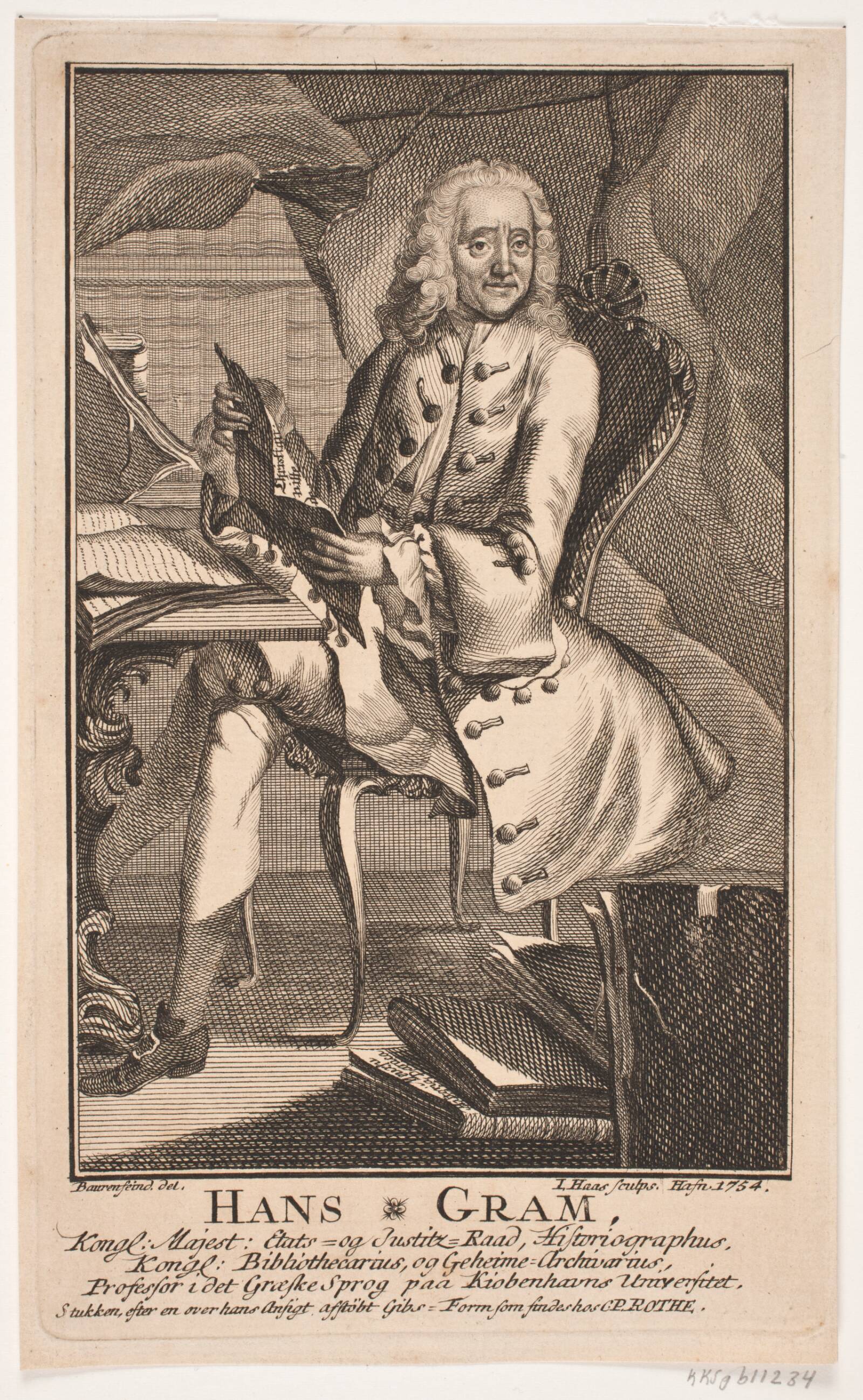Hans Gram, Jonas Haas, 1754