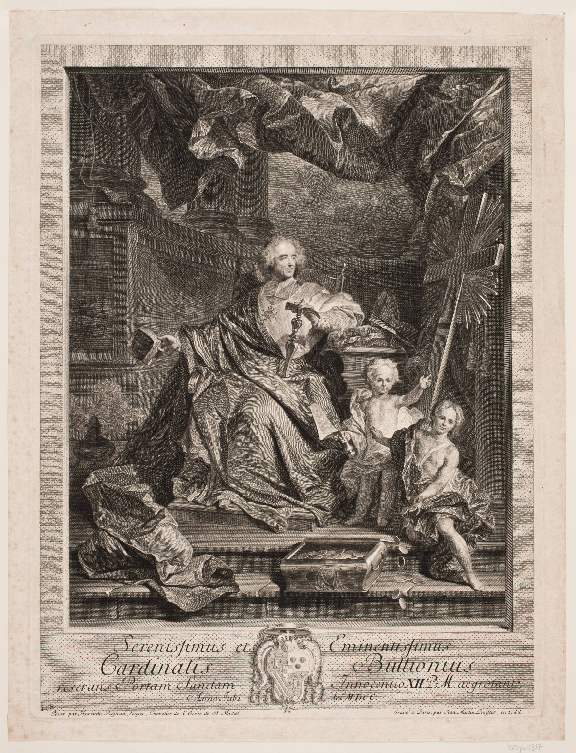 Cardinal de Bouillion, J.M. Preisler, 1744