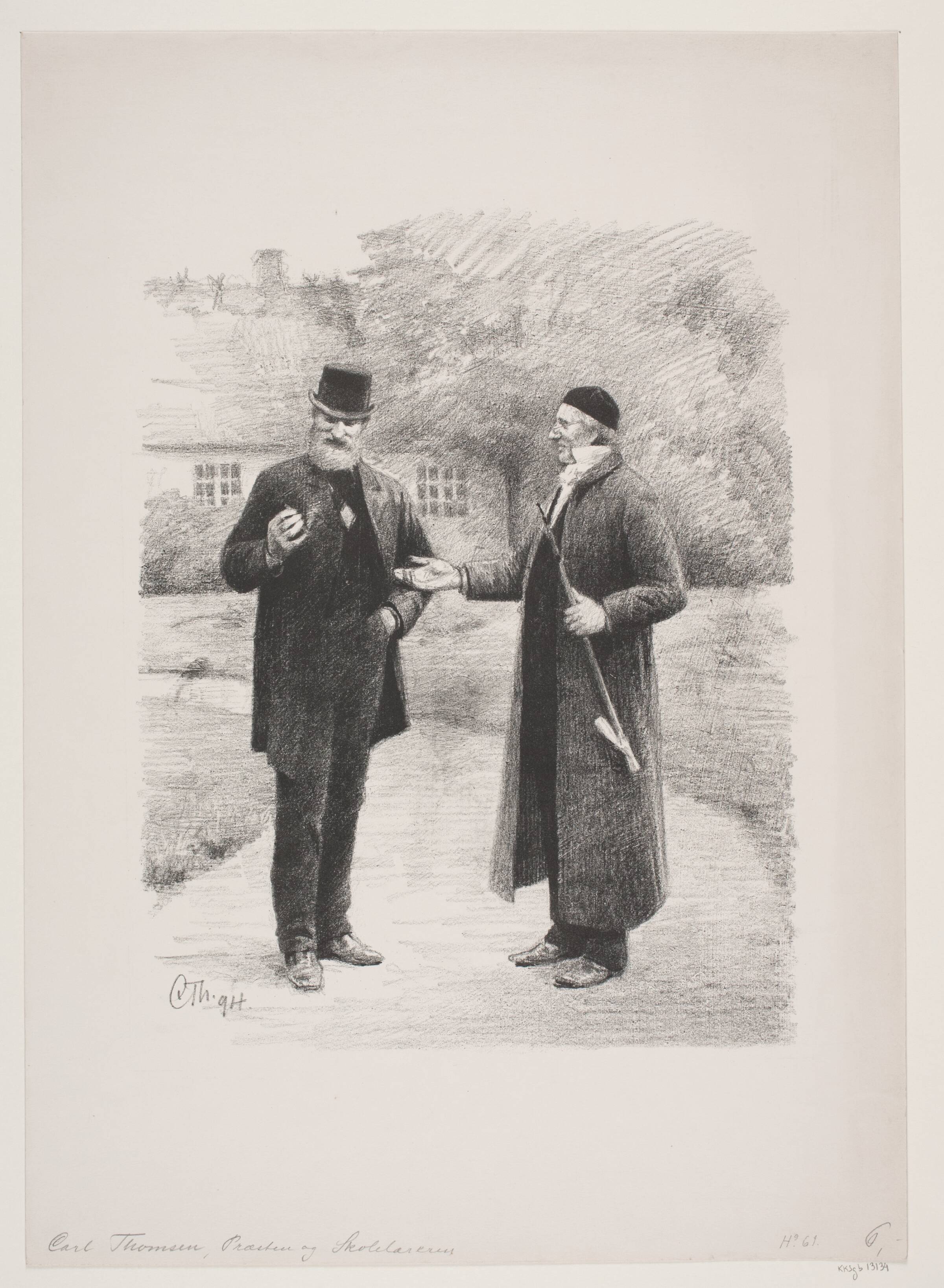 Præsten og skolelæreren, Carl Thomsen, 1894
