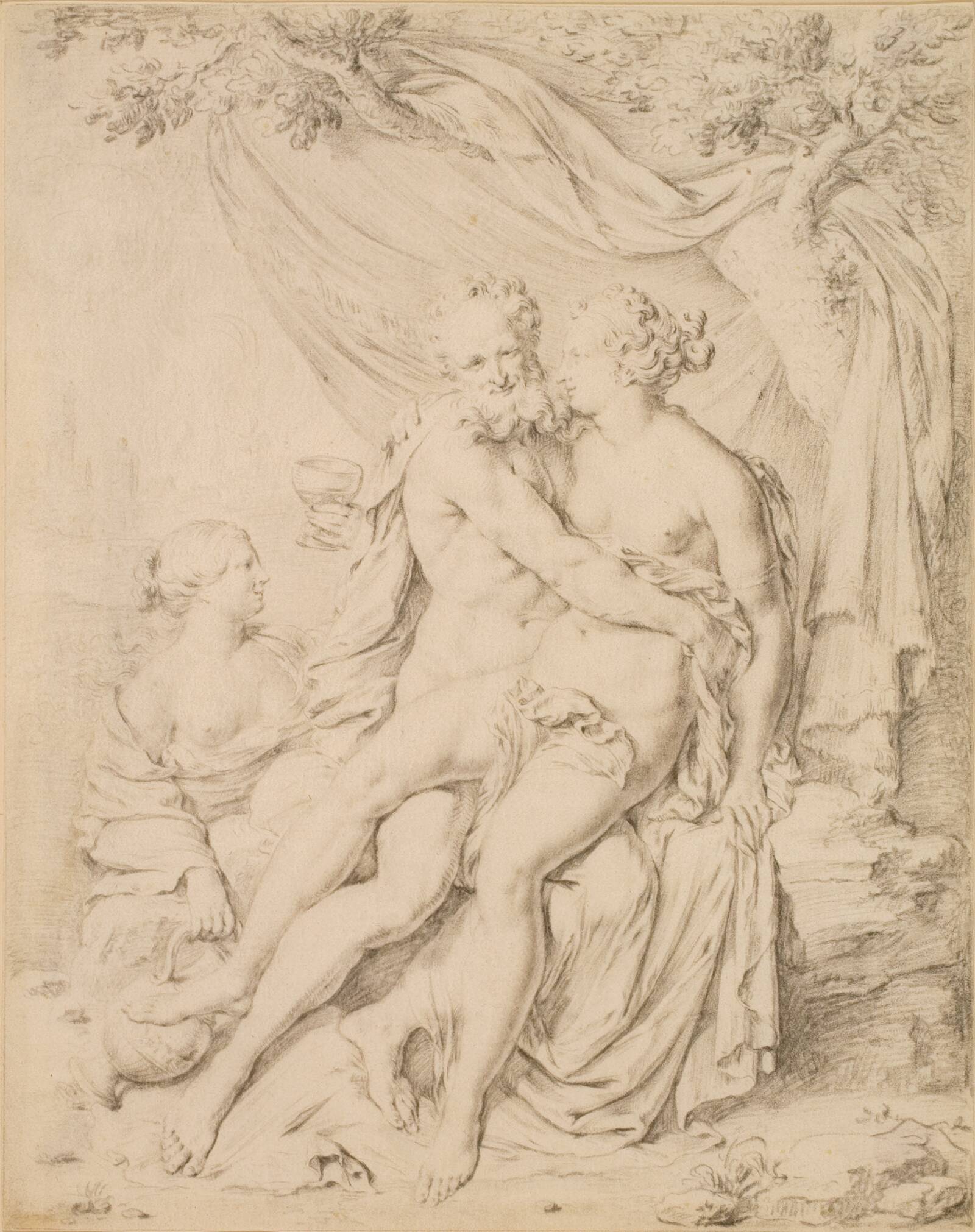 Loth og hans døtre, Willem van Mieris, 1662-1747