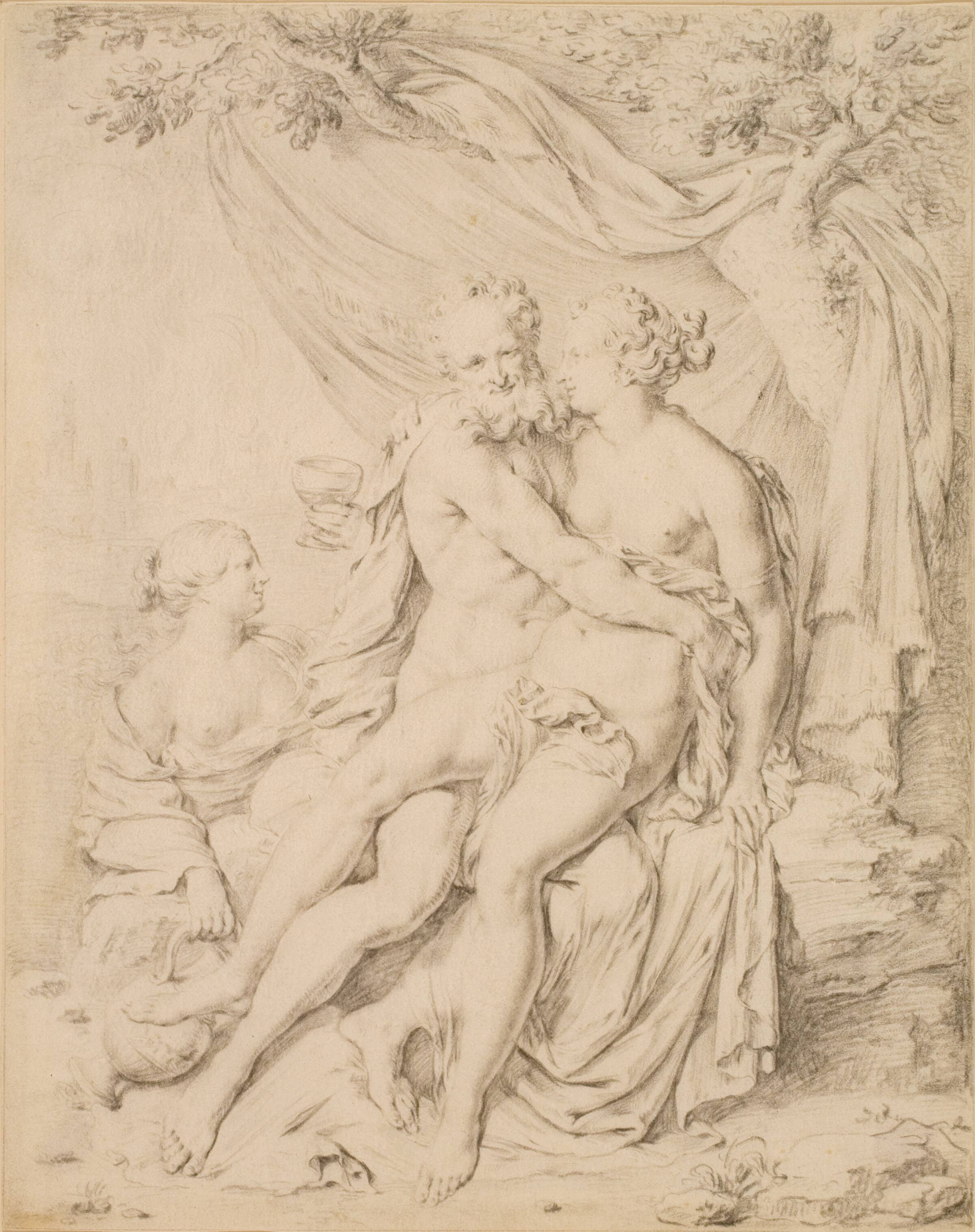 Loth og hans døtre, Willem van Mieris, 1662-1747