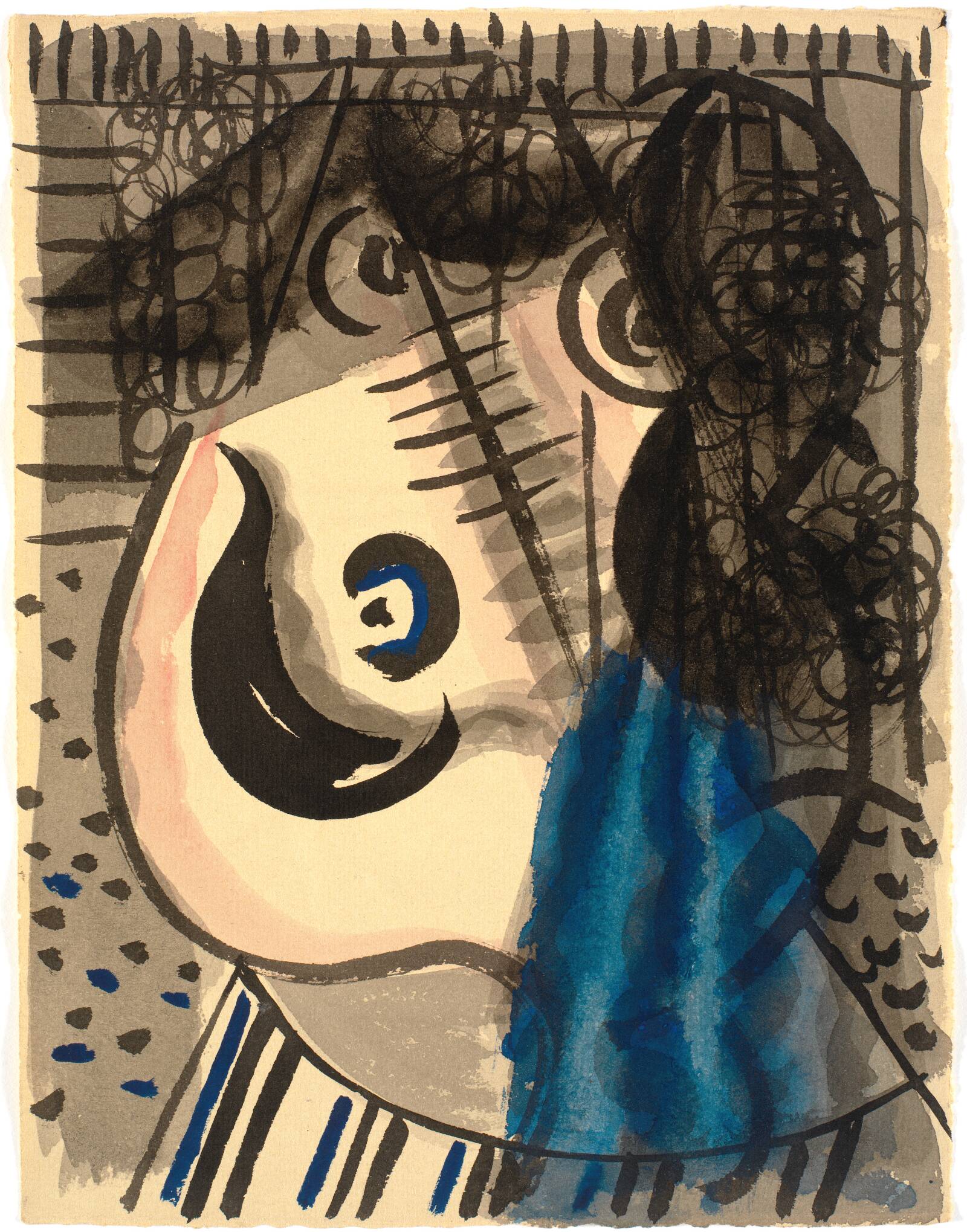 Figuration, hoved, Richard Mortensen, 1945-1948