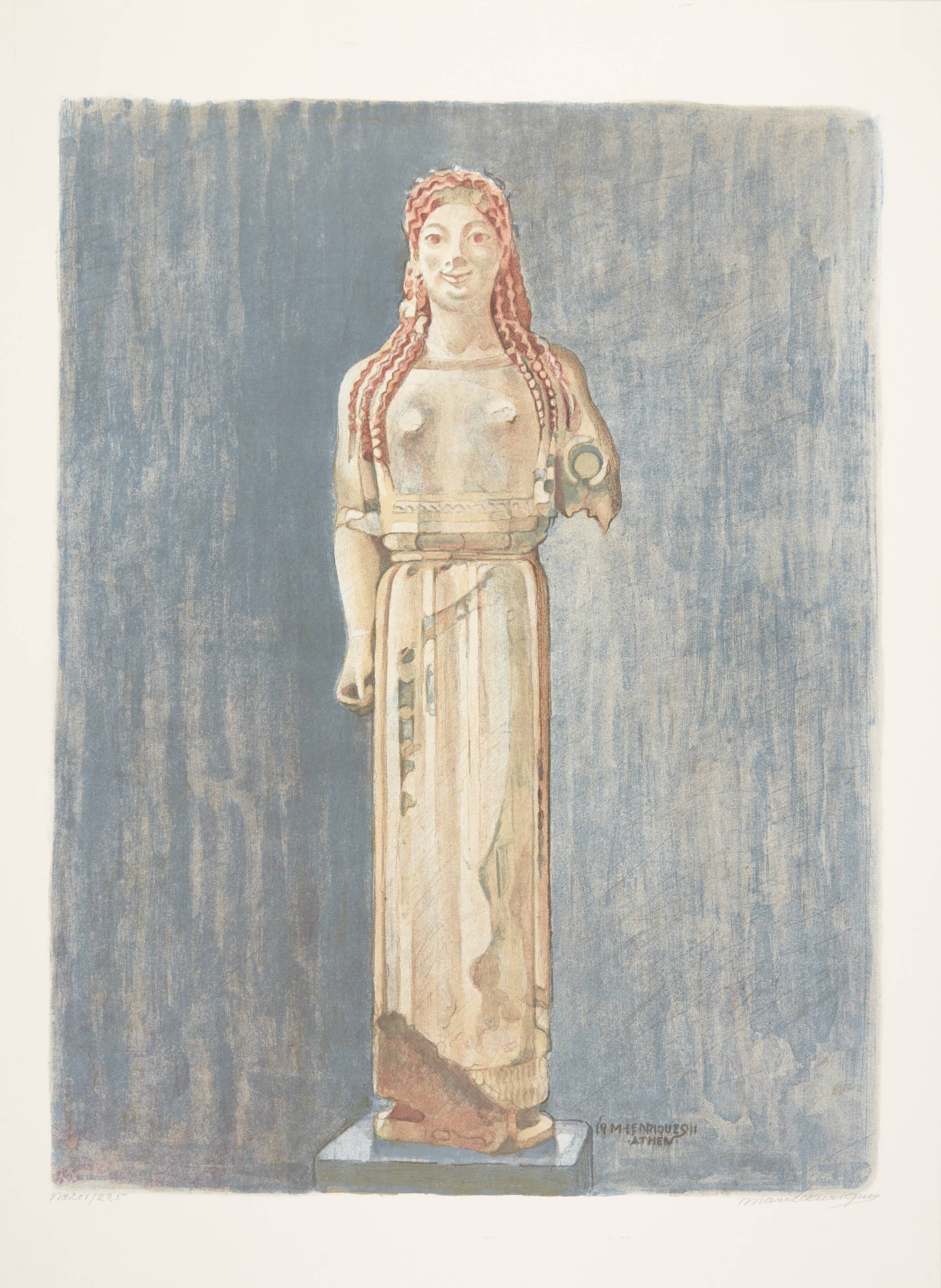 Arkaisk græsk Kore. Athen, Marie Henriques, 1911