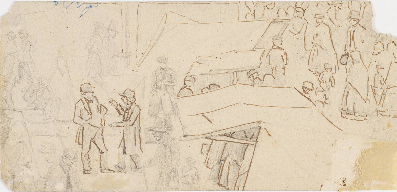 Markedsscene, Hans Smidth, 1870-1875