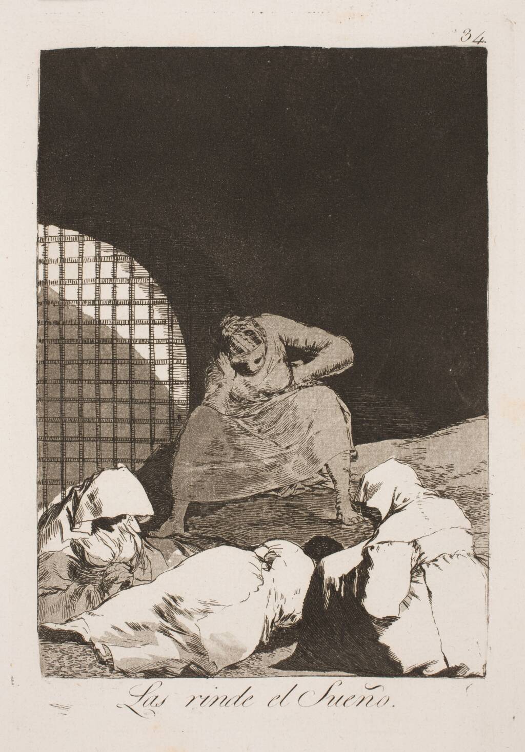 Væk dem ikke, søvnen er måske deres eneste trøst, Francisco de Goya, 1797-1798