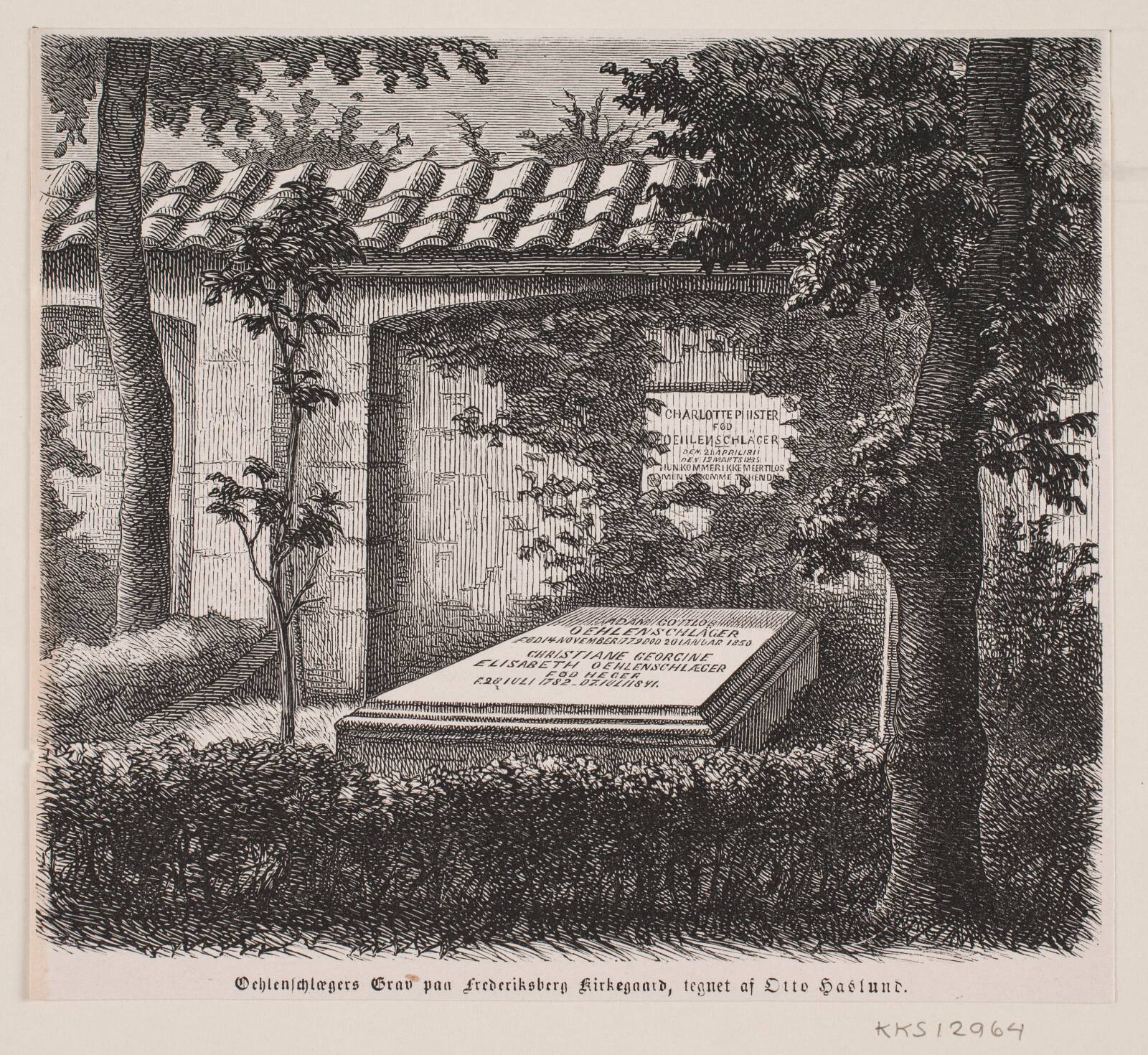 Oehlenschlägers grav, Ubekendt, 1850-1899