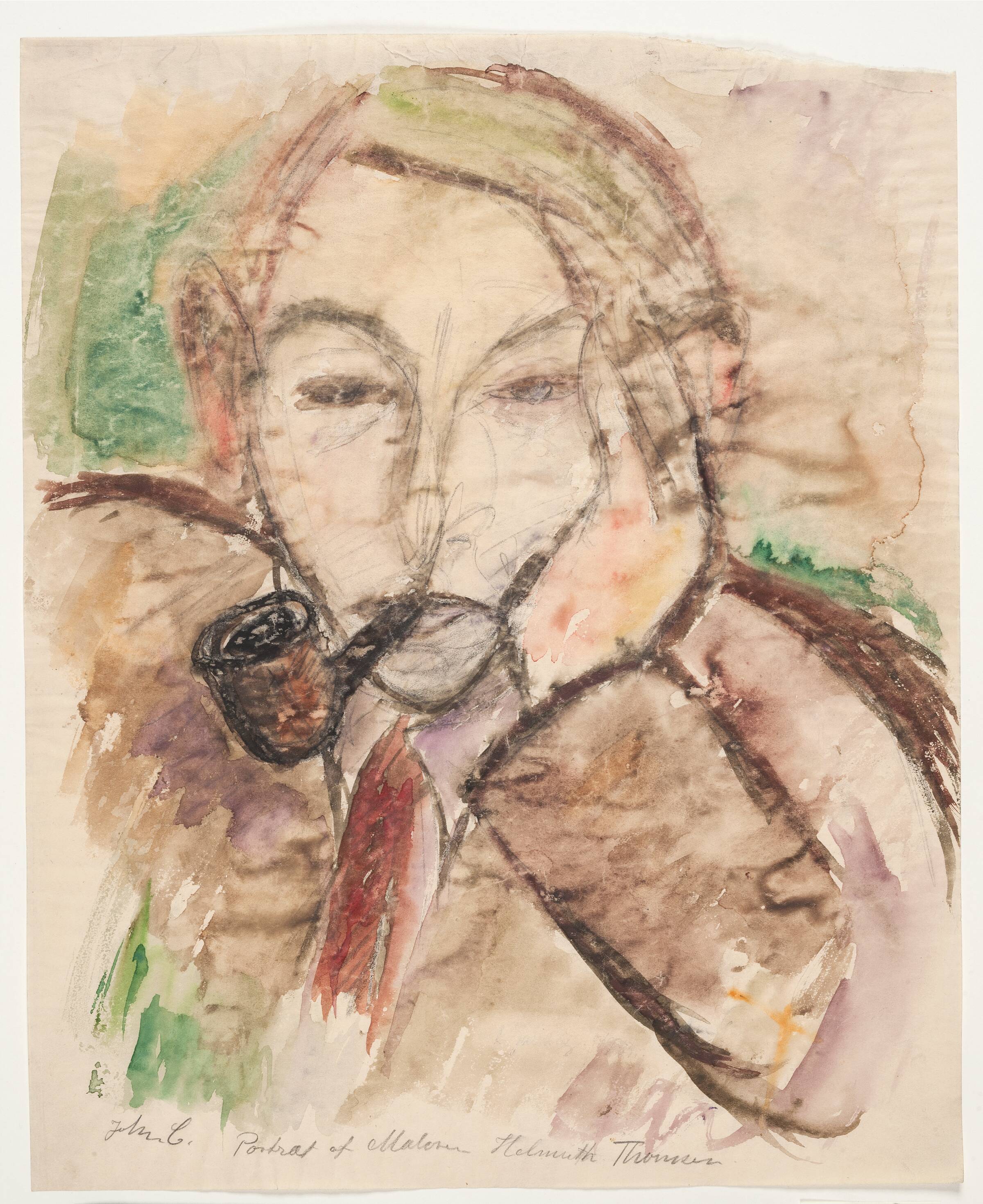 Portræt af maleren Helmuth Thomsen, John Christensen, 1931