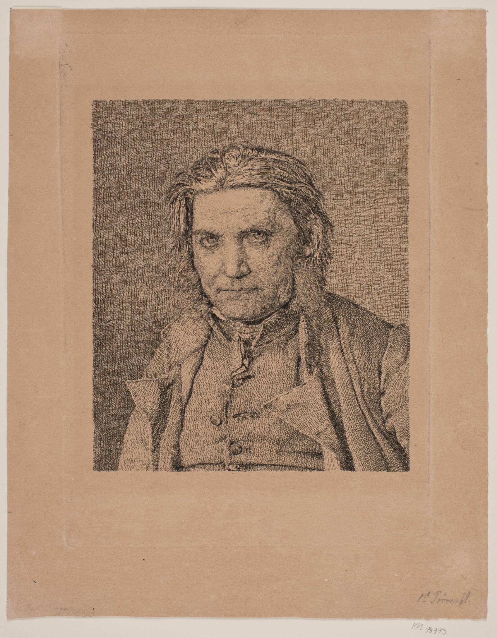 Den gamle sømand, Christen Købke, 1836