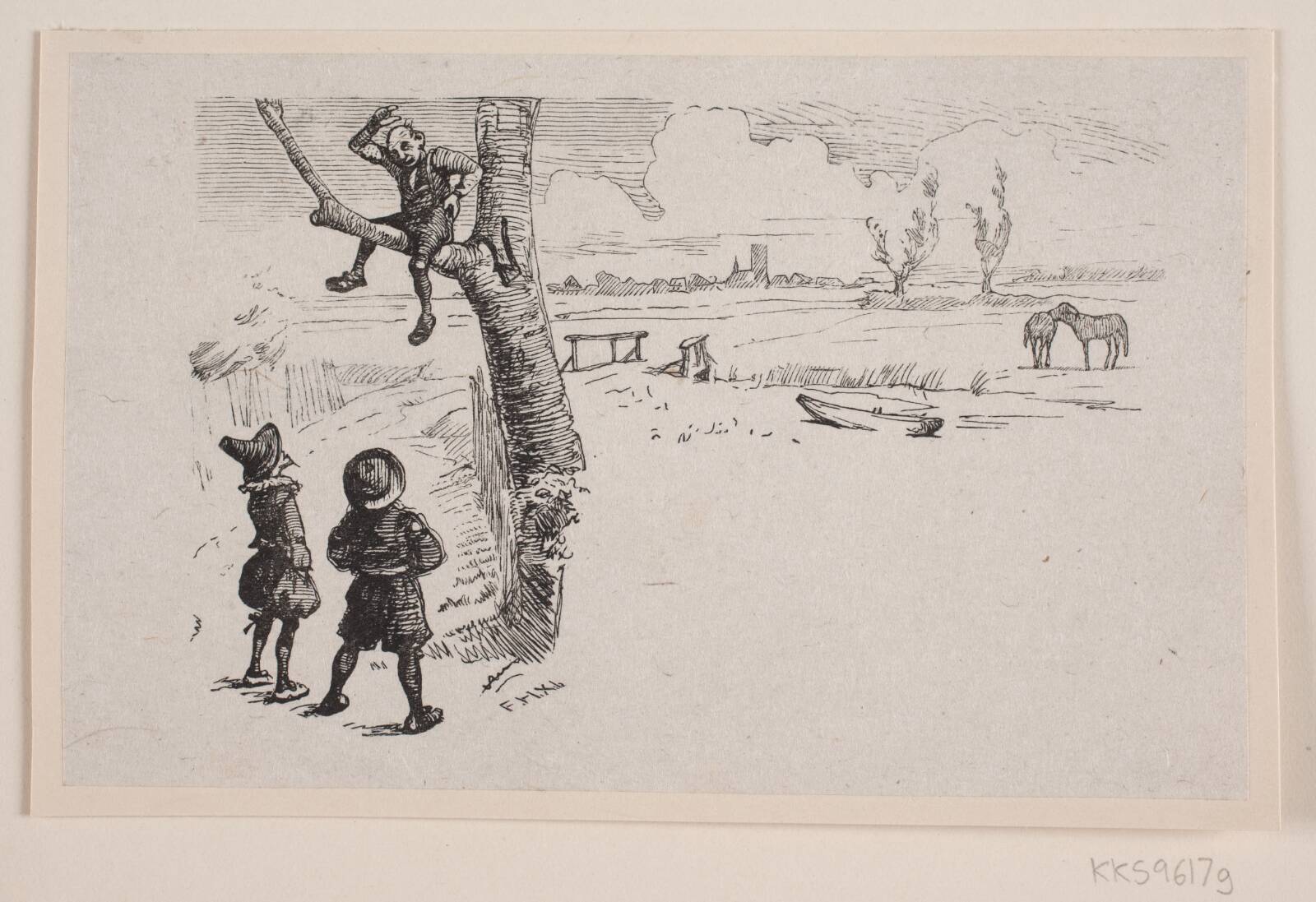 Illustration til "Den døve Mand", Ubekendt, 1870-1883