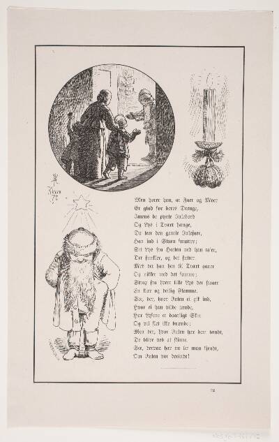 Illustration til Johan Krohn, "Peters jul"