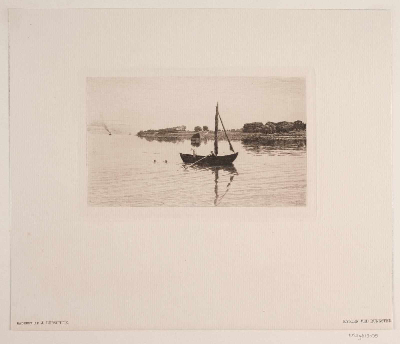 Kysten ved Rungsted, by John Lübschitz, 1889