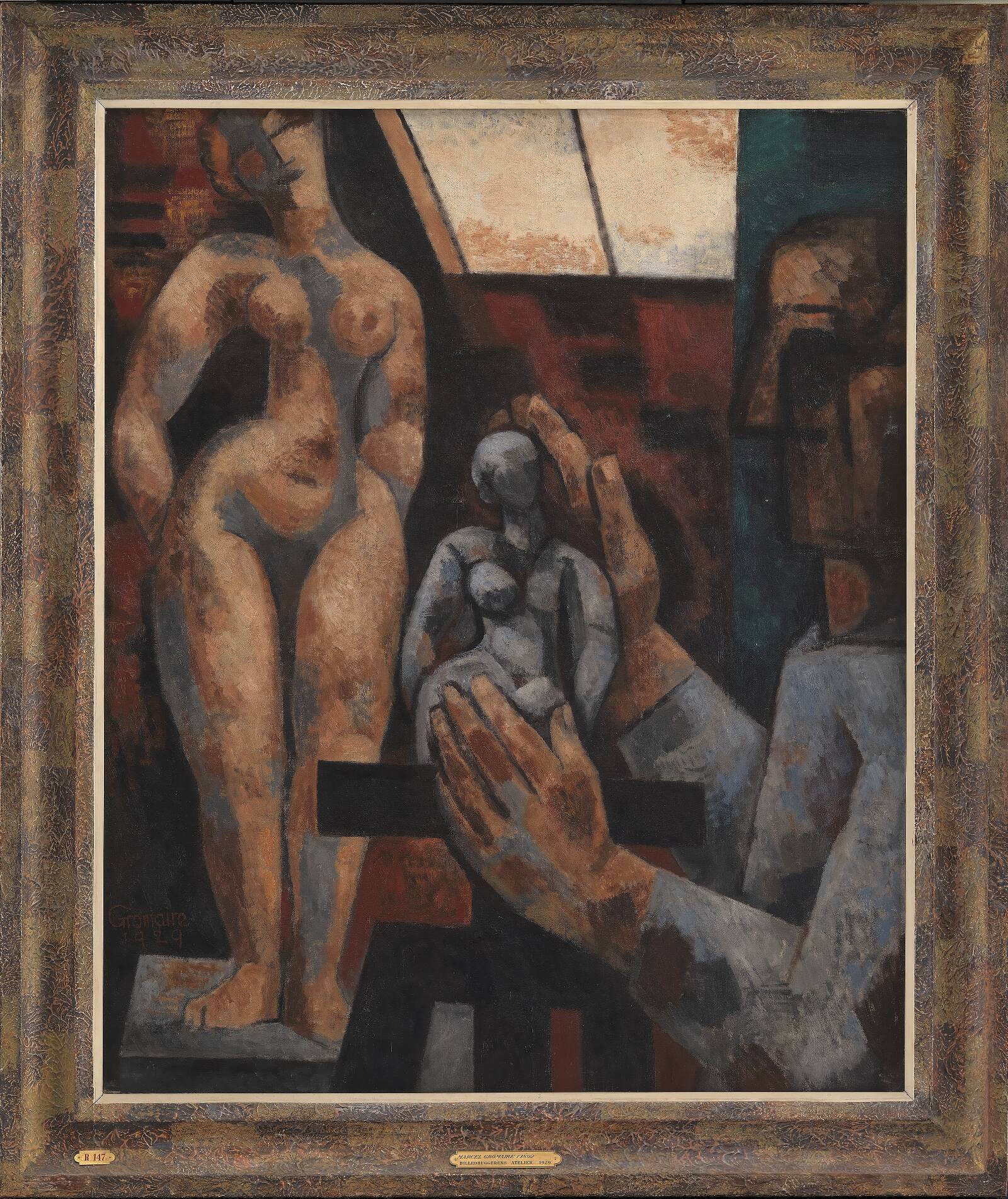 Billedhuggerens atelier, Marcel Gromaire, 1929