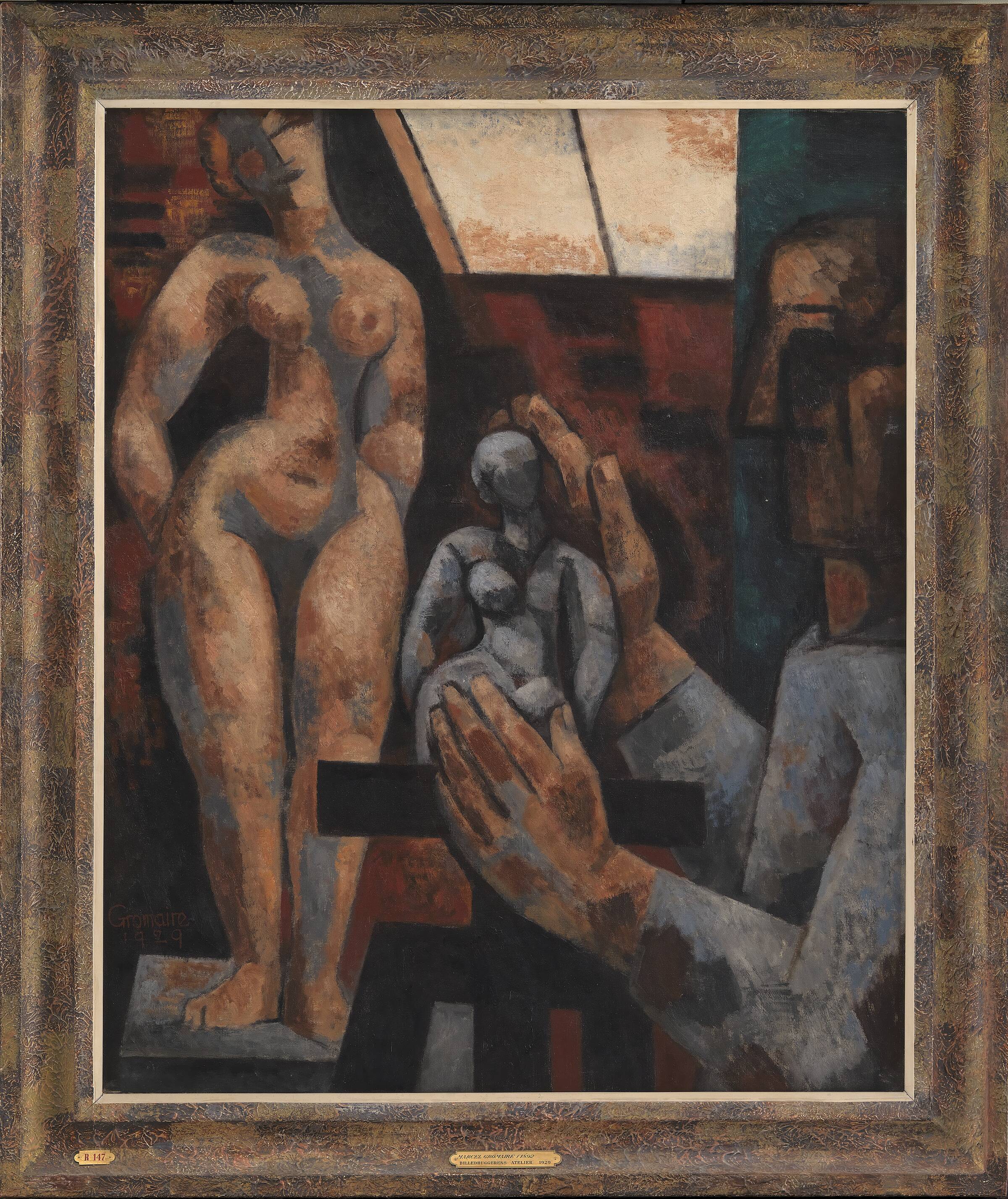 Billedhuggerens atelier, Marcel Gromaire, 1929