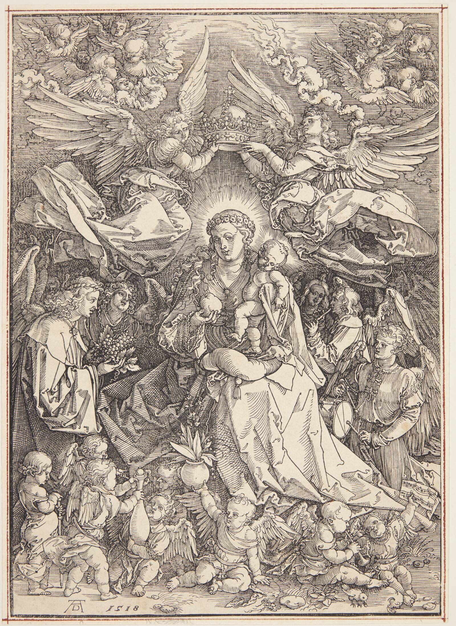 Madonna, englenes dronning, Albrecht Dürer, 1518