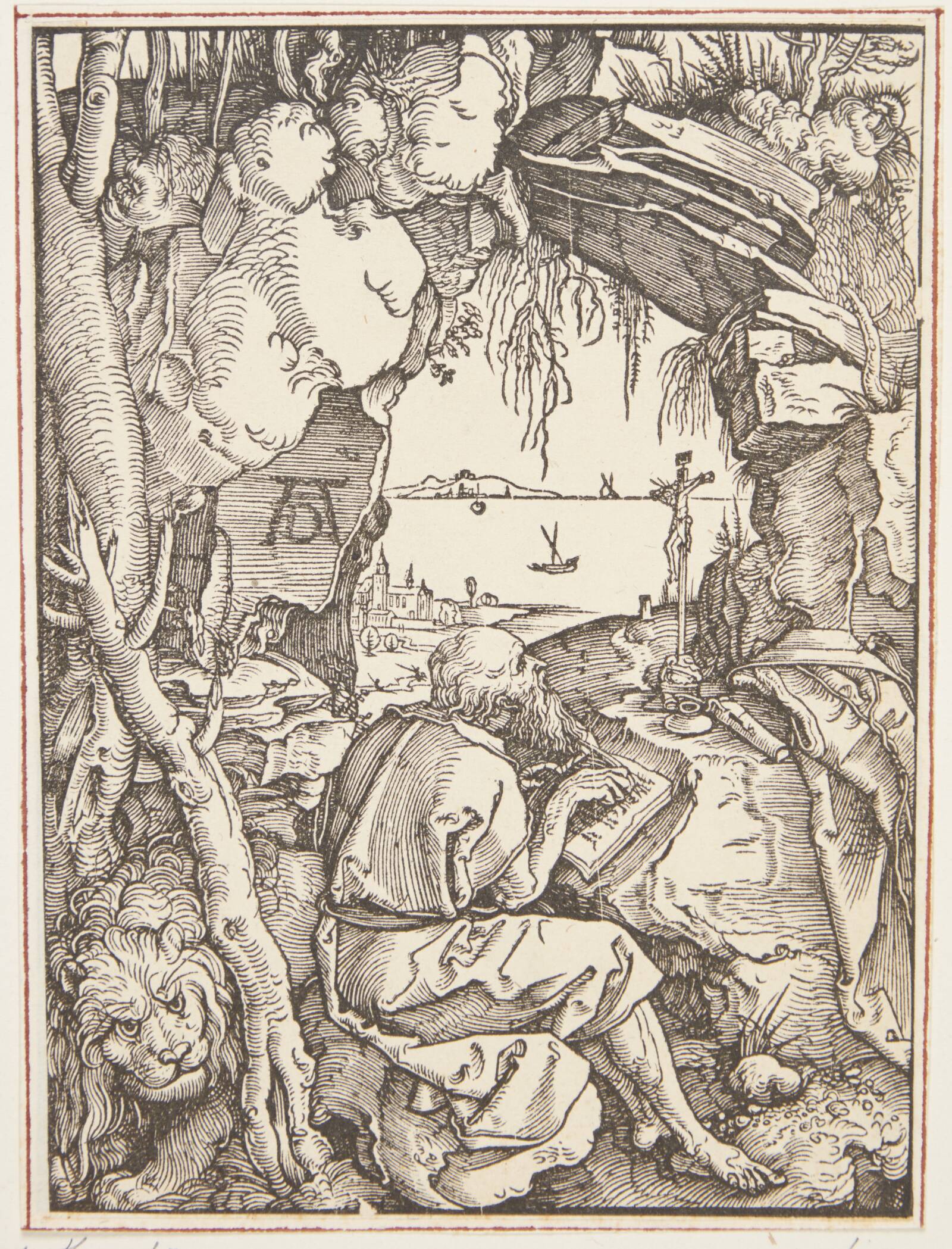 Den hellige Hieronymus i grotten, Ubekendt, 1550-1599