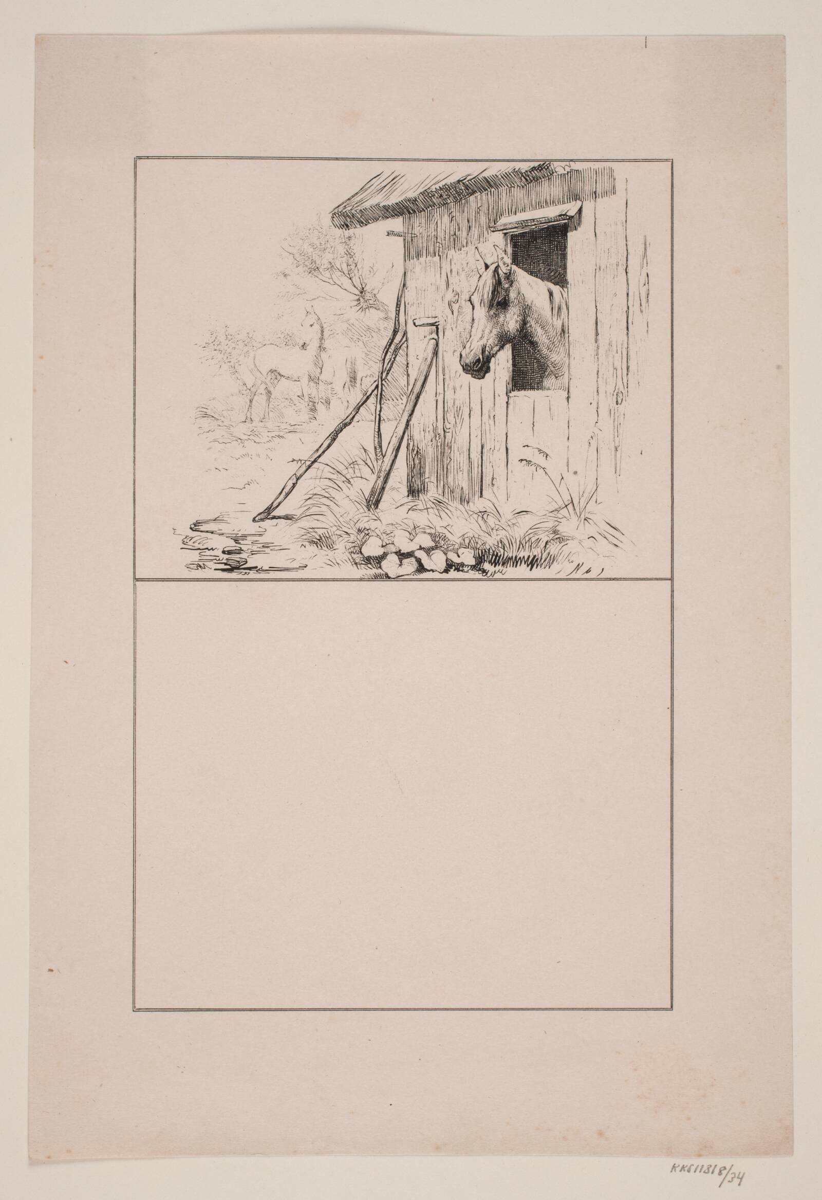 Møllehesten, Adolph Kittendorff, 1845