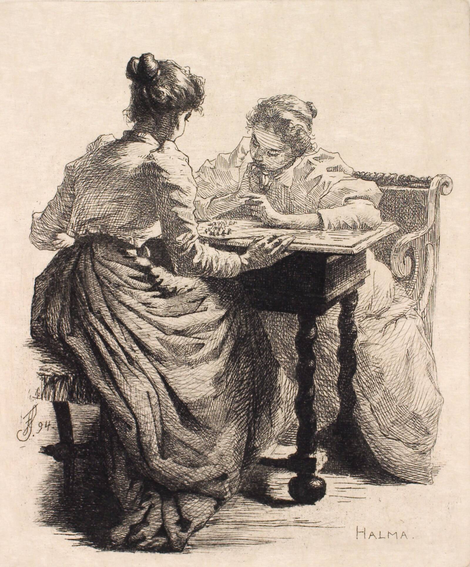 Halma, Frans Schwartz, 1894