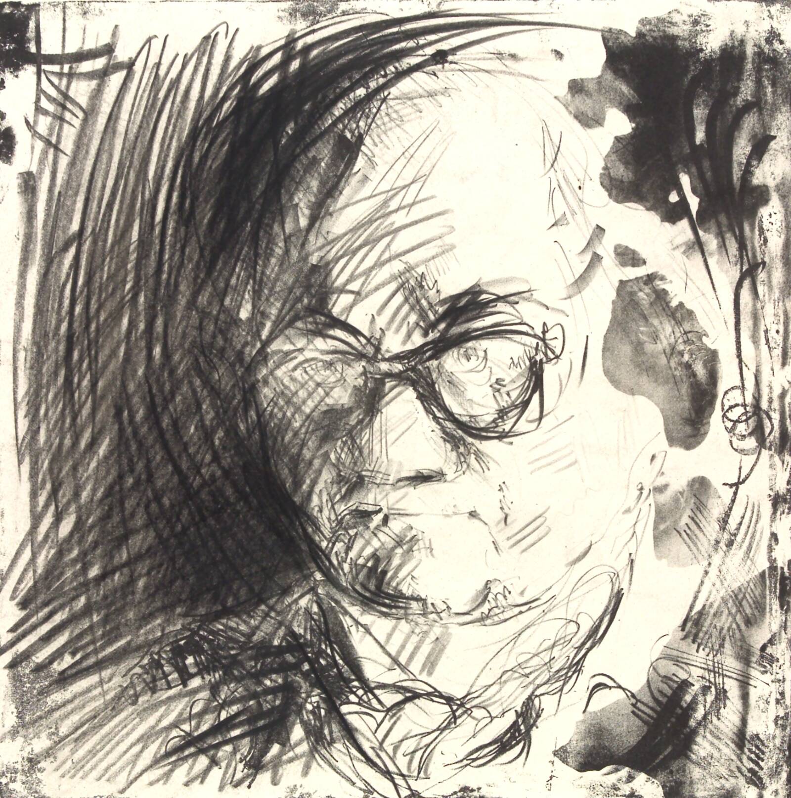 Selvportræt, Holger J. Jensen, 1959