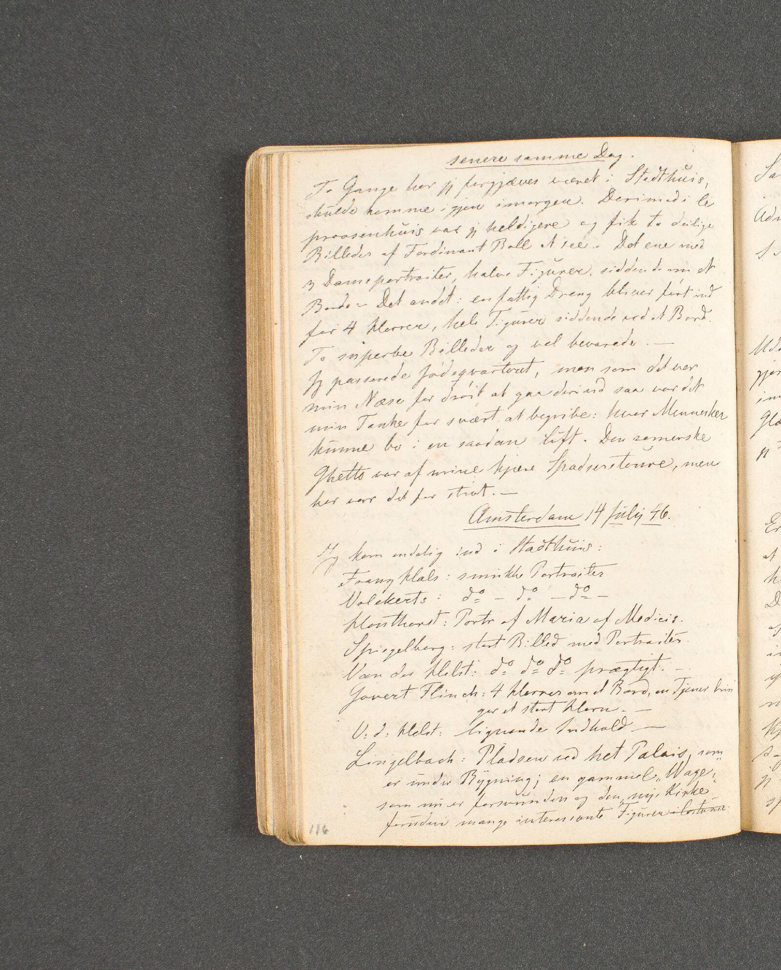 Rejsedagbog. Amsterdam, Johan Thomas Lundbye, 1846