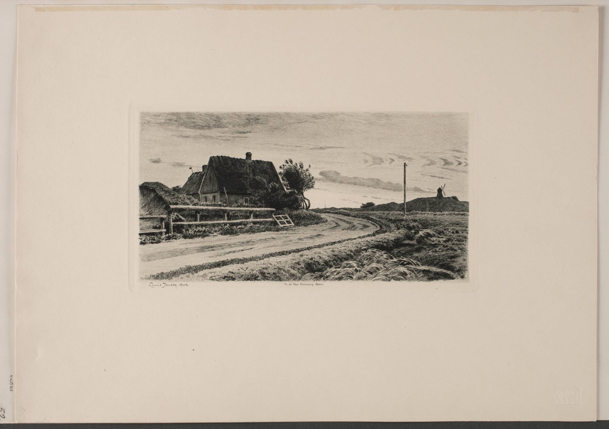 Aften ved Villingebæk, Louis Jensen, 1904