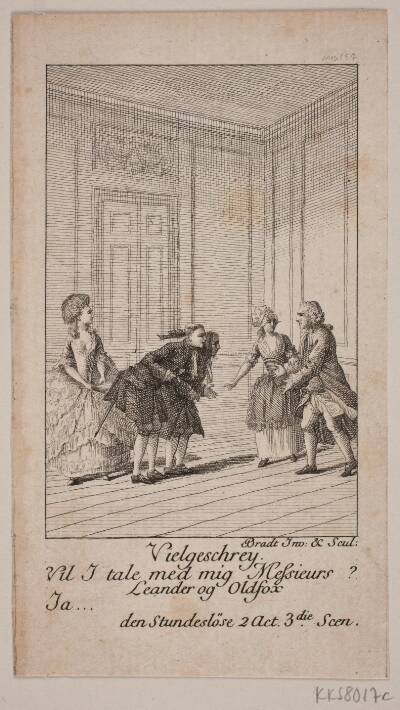 Illustration til Ludvig Holbergs "Den Stundesløse"