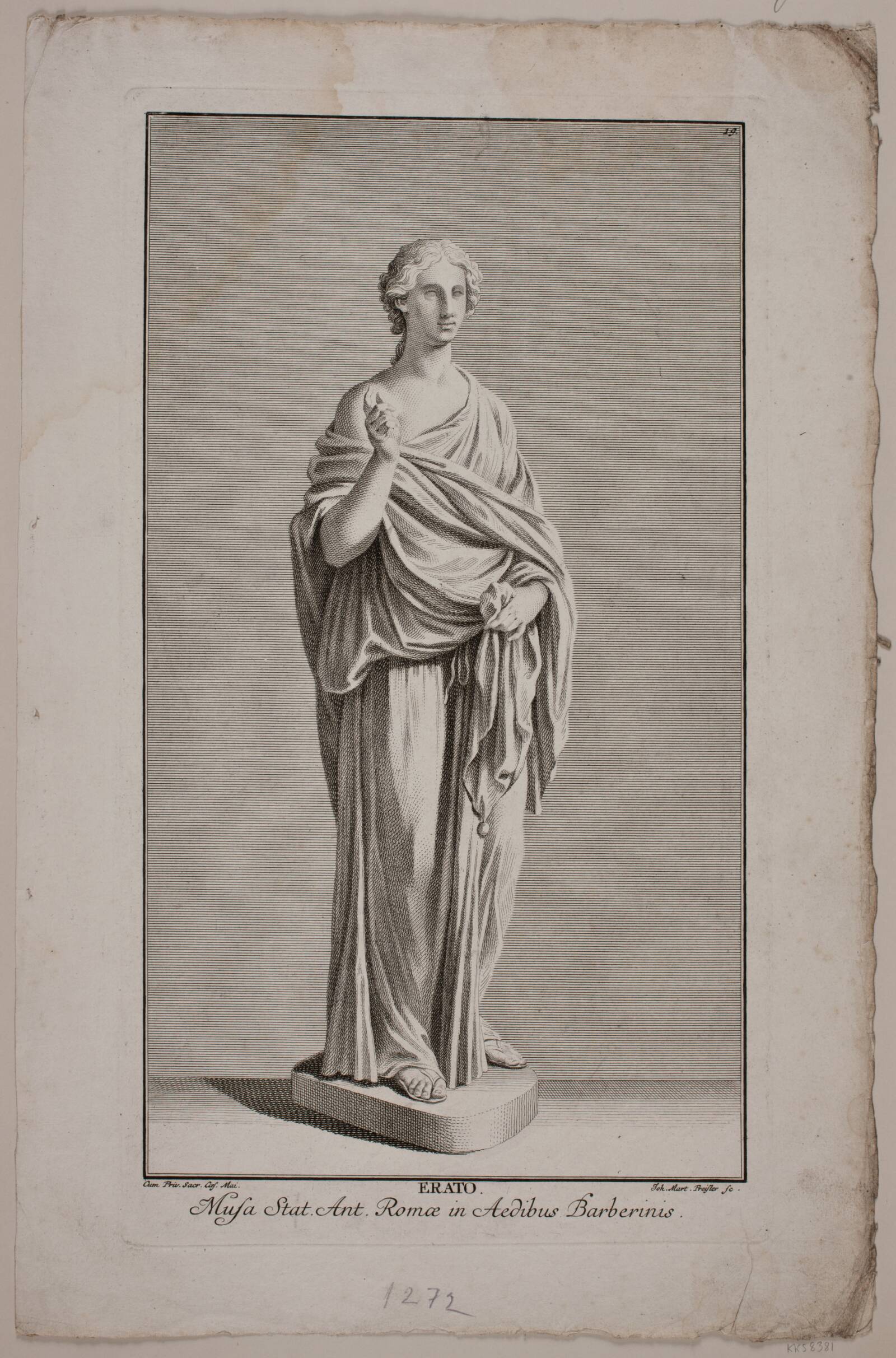 "Erato", J.M. Preisler, 1715-1794