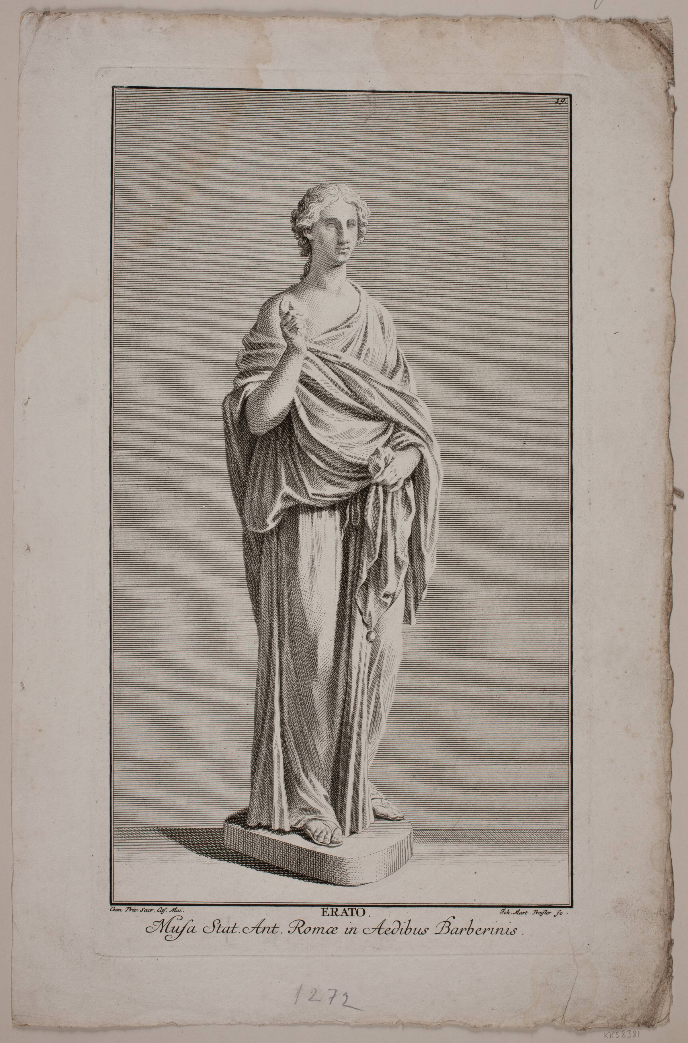 "Erato", J.M. Preisler, 1715-1794