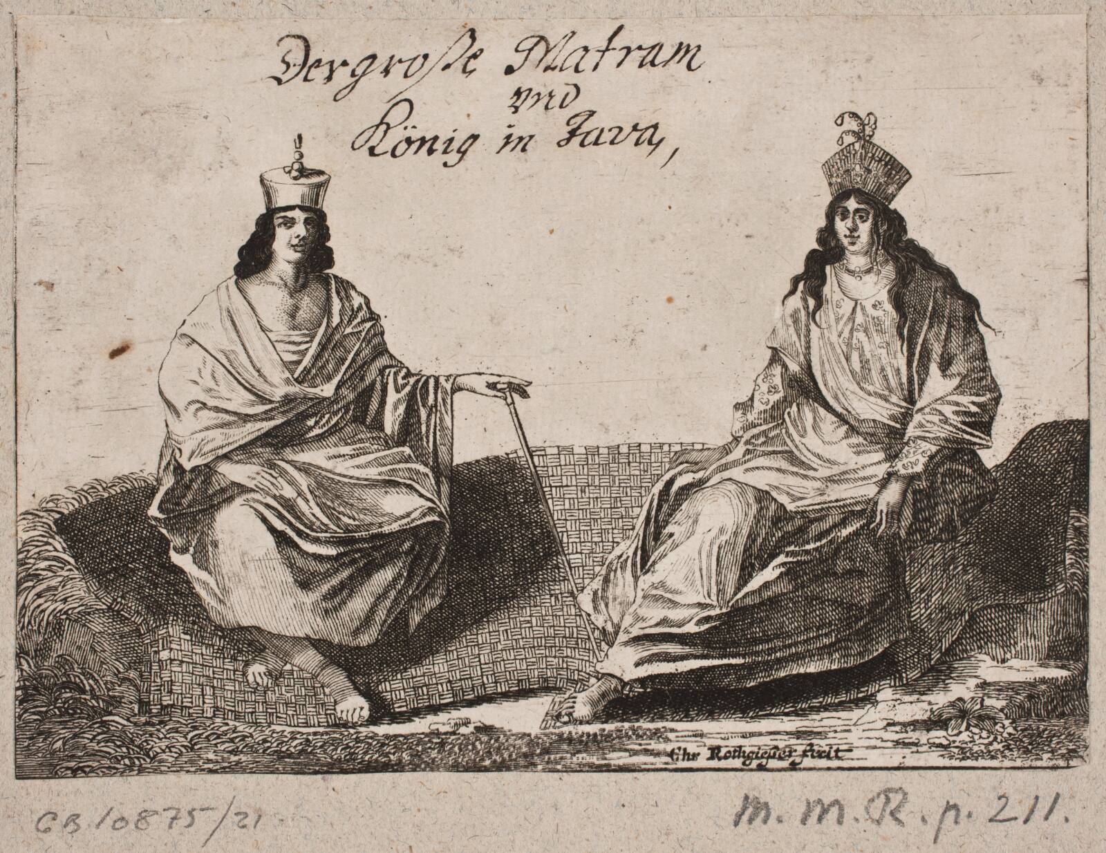 Den store "Matram" og konge af Java, Christian Rothgiesser, 1668