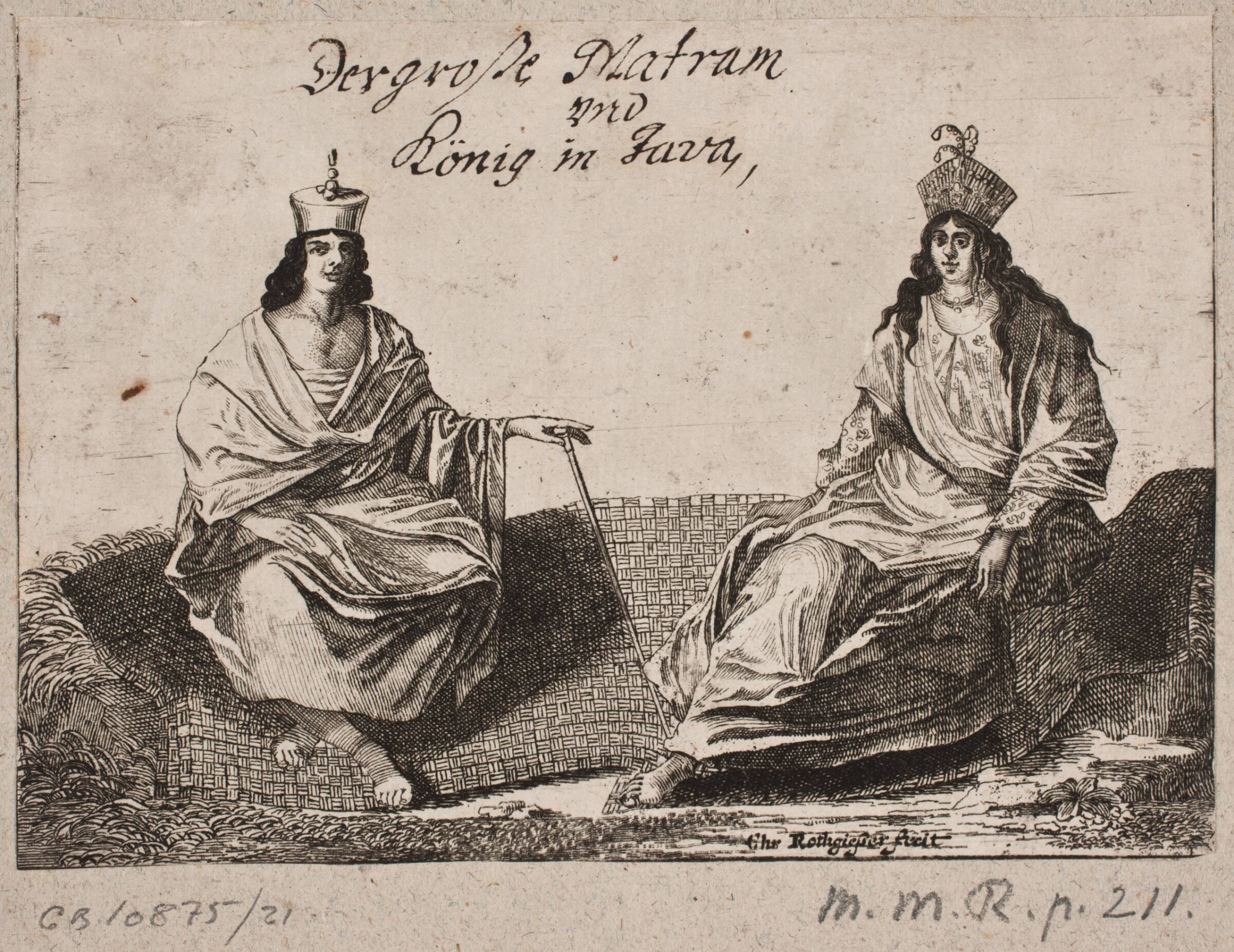 Den store "Matram" og konge af Java, Christian Rothgiesser, 1668