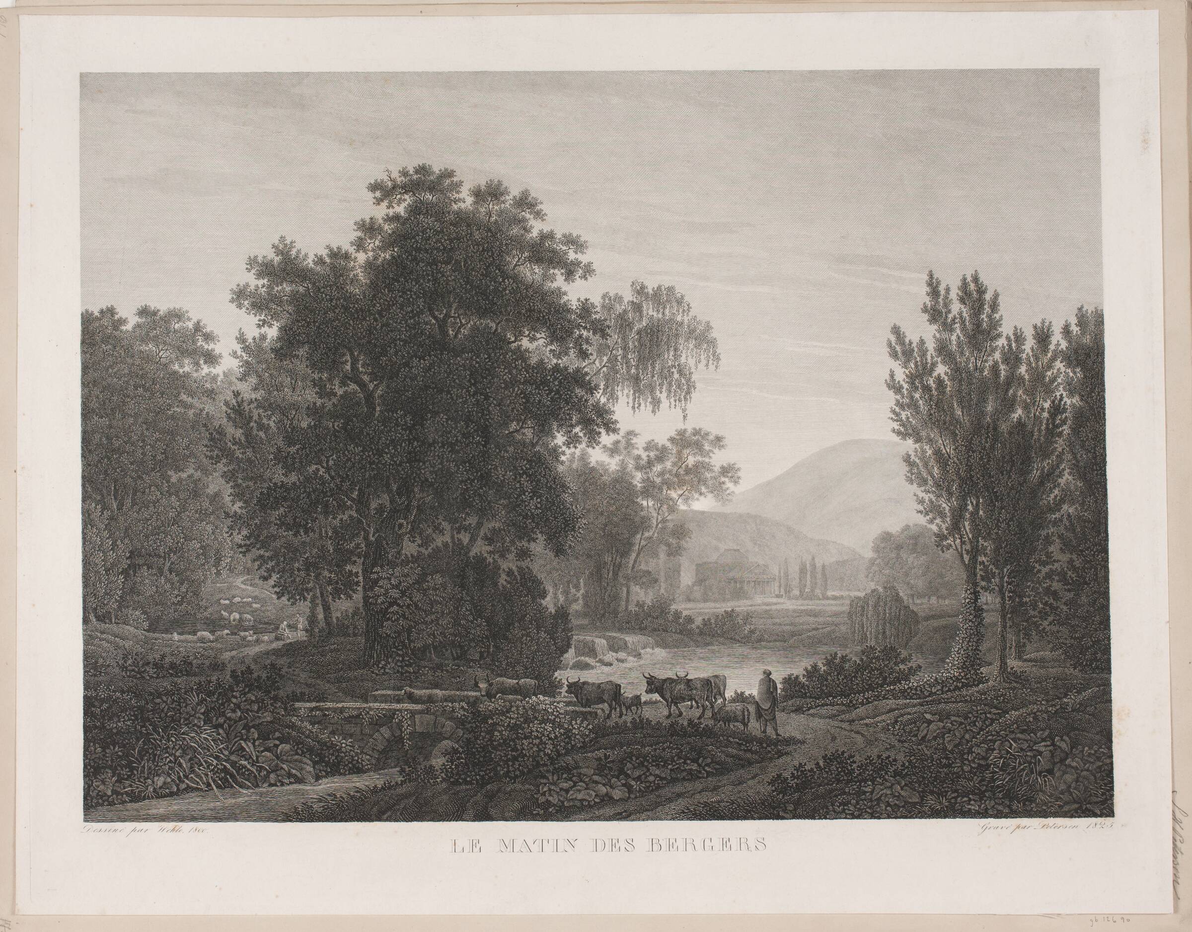 Le Matin des Bergers, Søren Henrik Petersen, 1825