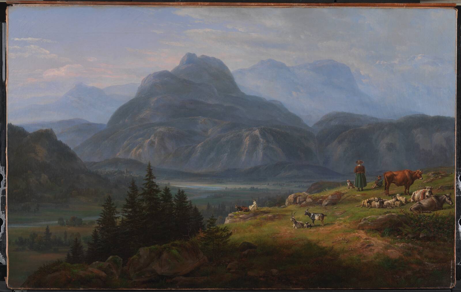 The Etsch Valley near Roveredo, by J.C. Dahl, 1824