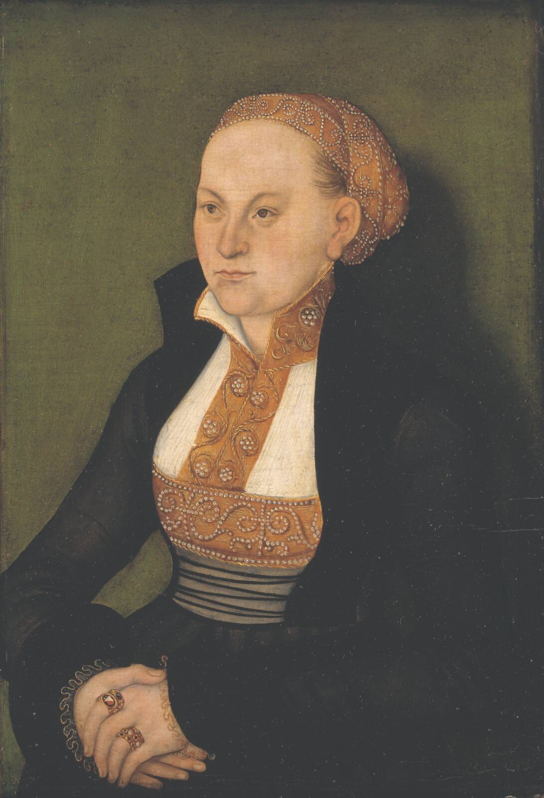 Portrait of a Lady. Probably Margrete Gyldenstierne., by Lucas Cranach (I), 1532-1535