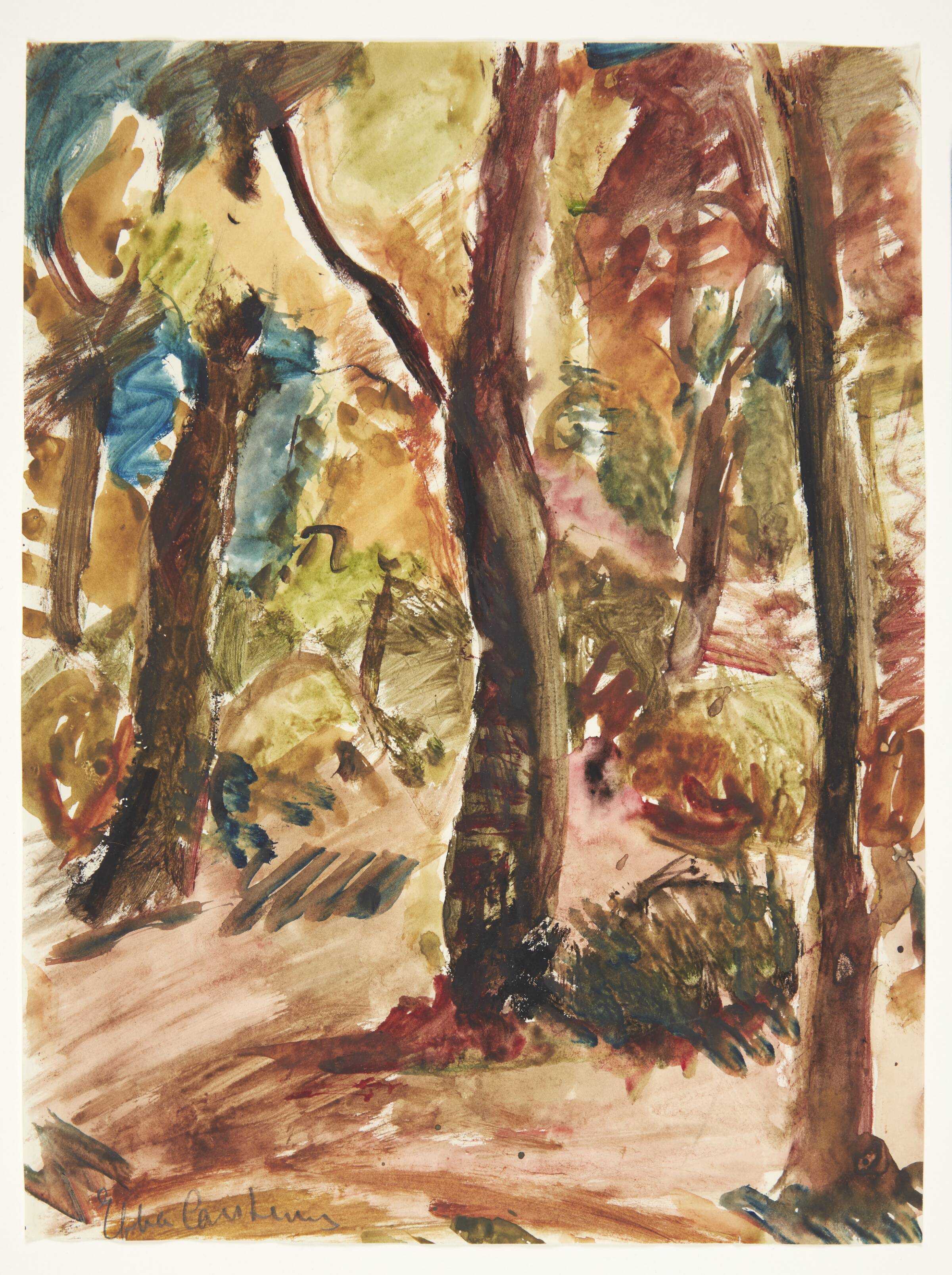 Skovinteriør, Ebba Carstensen, 1900-1967