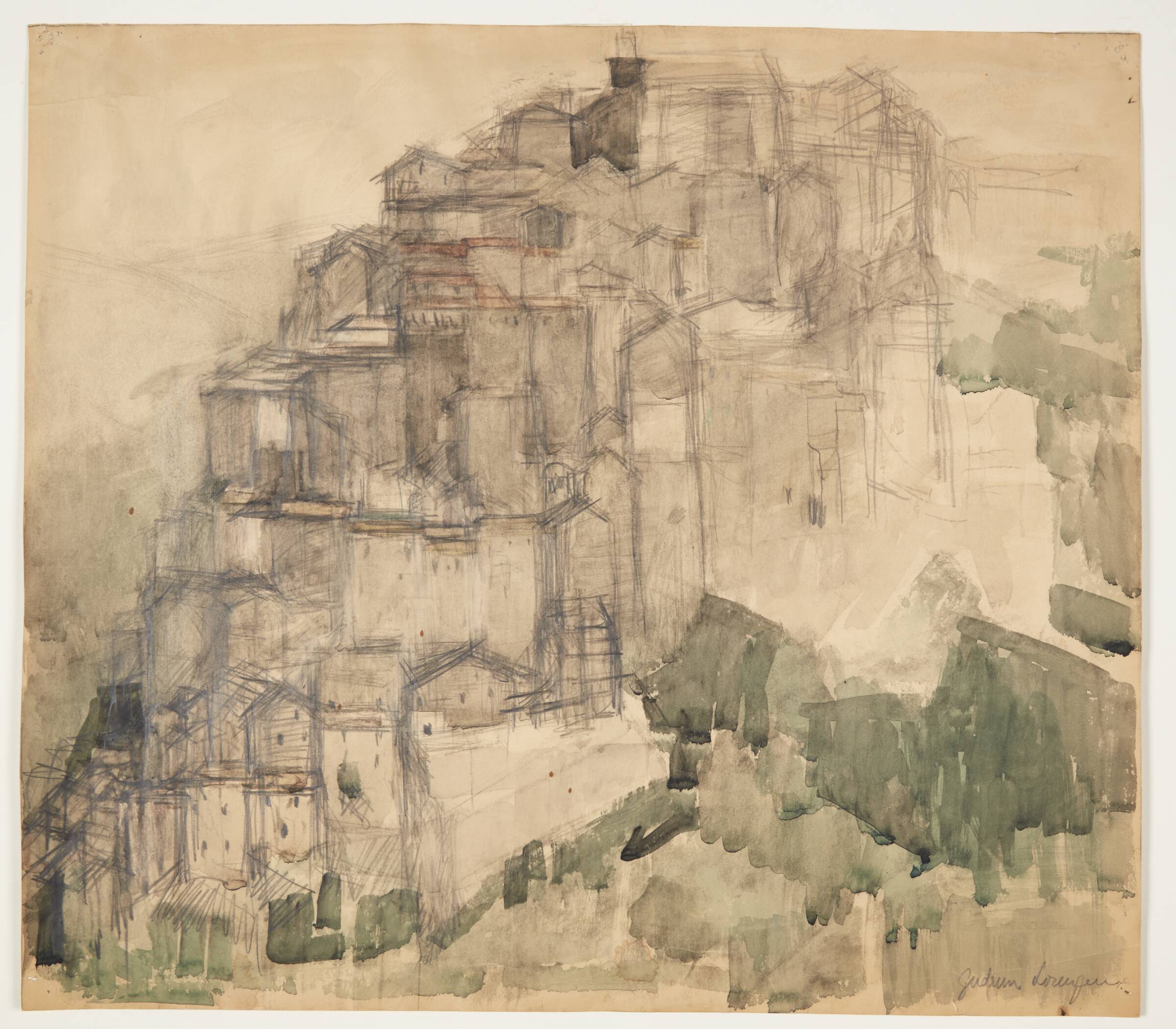 Studie fra Anticoli Corrado, Gudrun Lorenzen, 1959