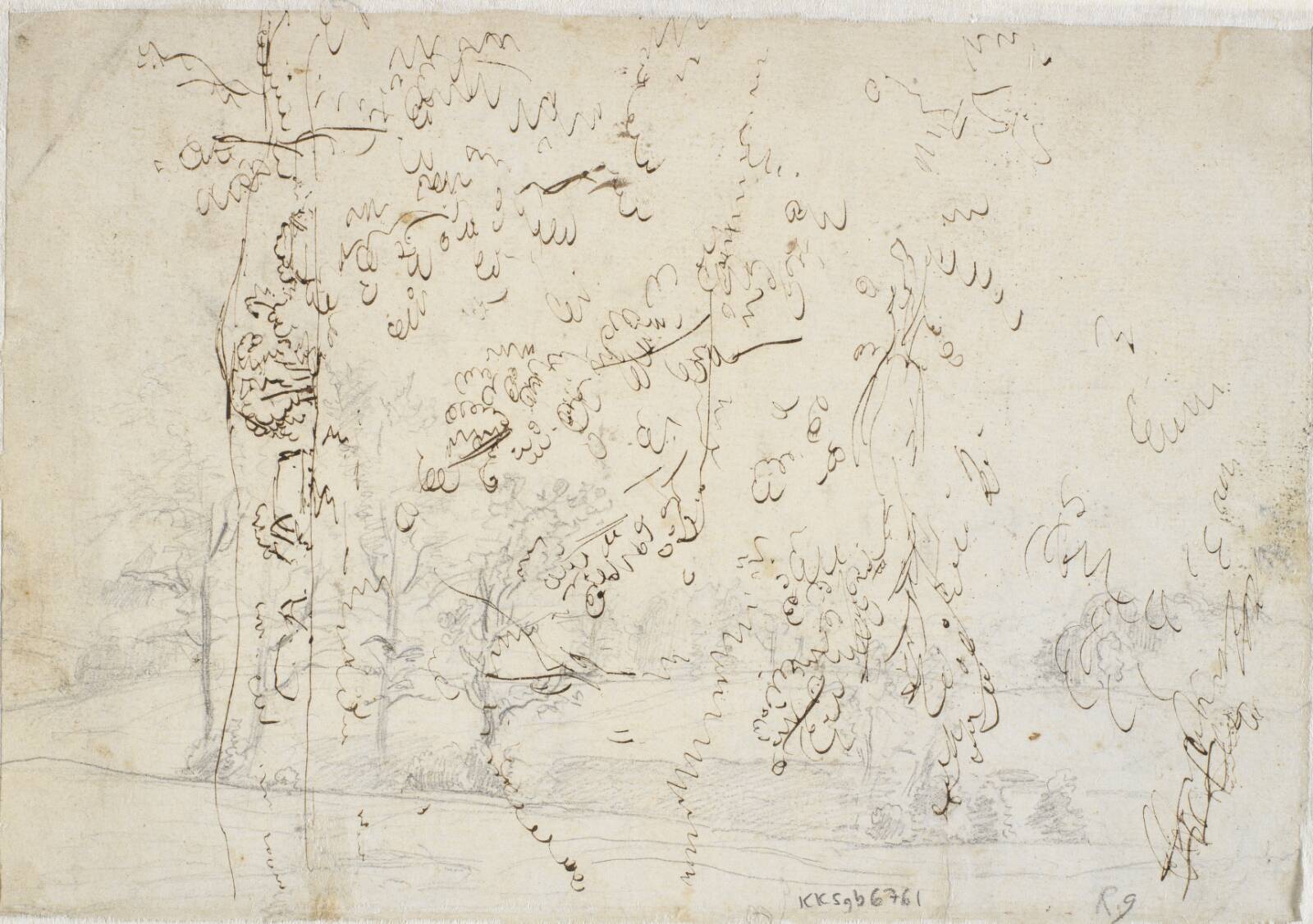 Træstudier, Dankvart Dreyer, 1831-1852