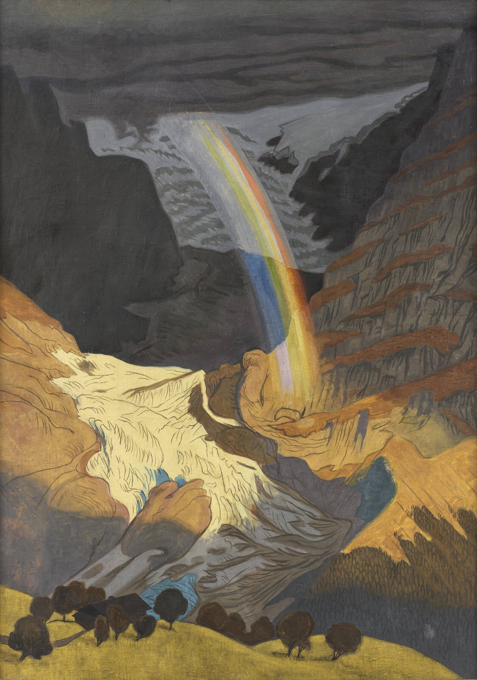 Regnbue over gletscher, J.F. Willumsen, 1902