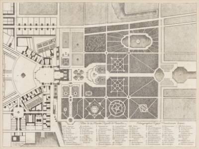 Plantegning over Château de Versailles (Plan de la Maison Royale de Versailles)