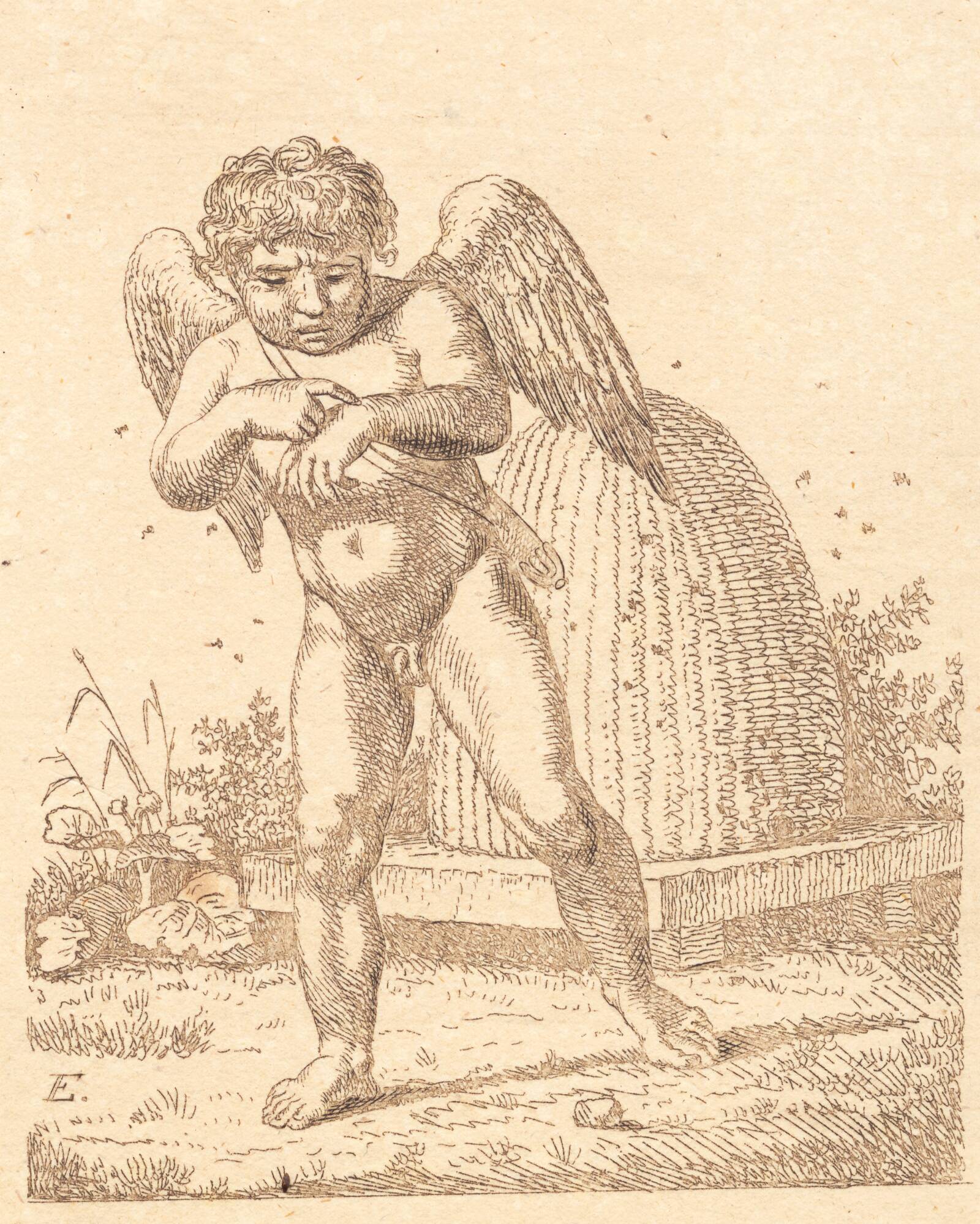 Amor stukken af bien, C.W. Eckersberg, 1798-1801