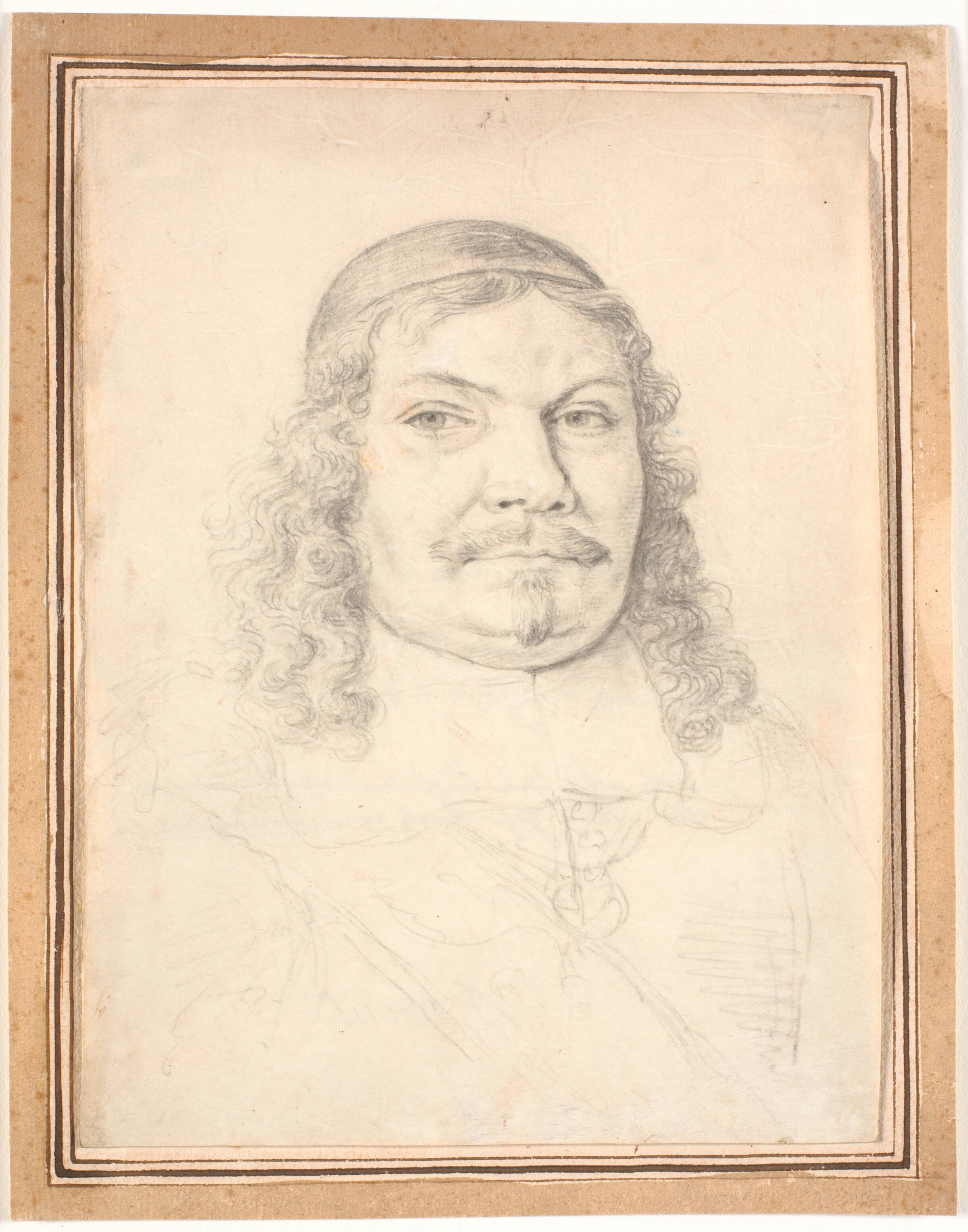 Portræt af den holstenske-gottorpske kansler Johan Adolph Kielman von Kielmanseck (1612-1676). Brystbillede enface til højre, Jürgen Ovens, 1656