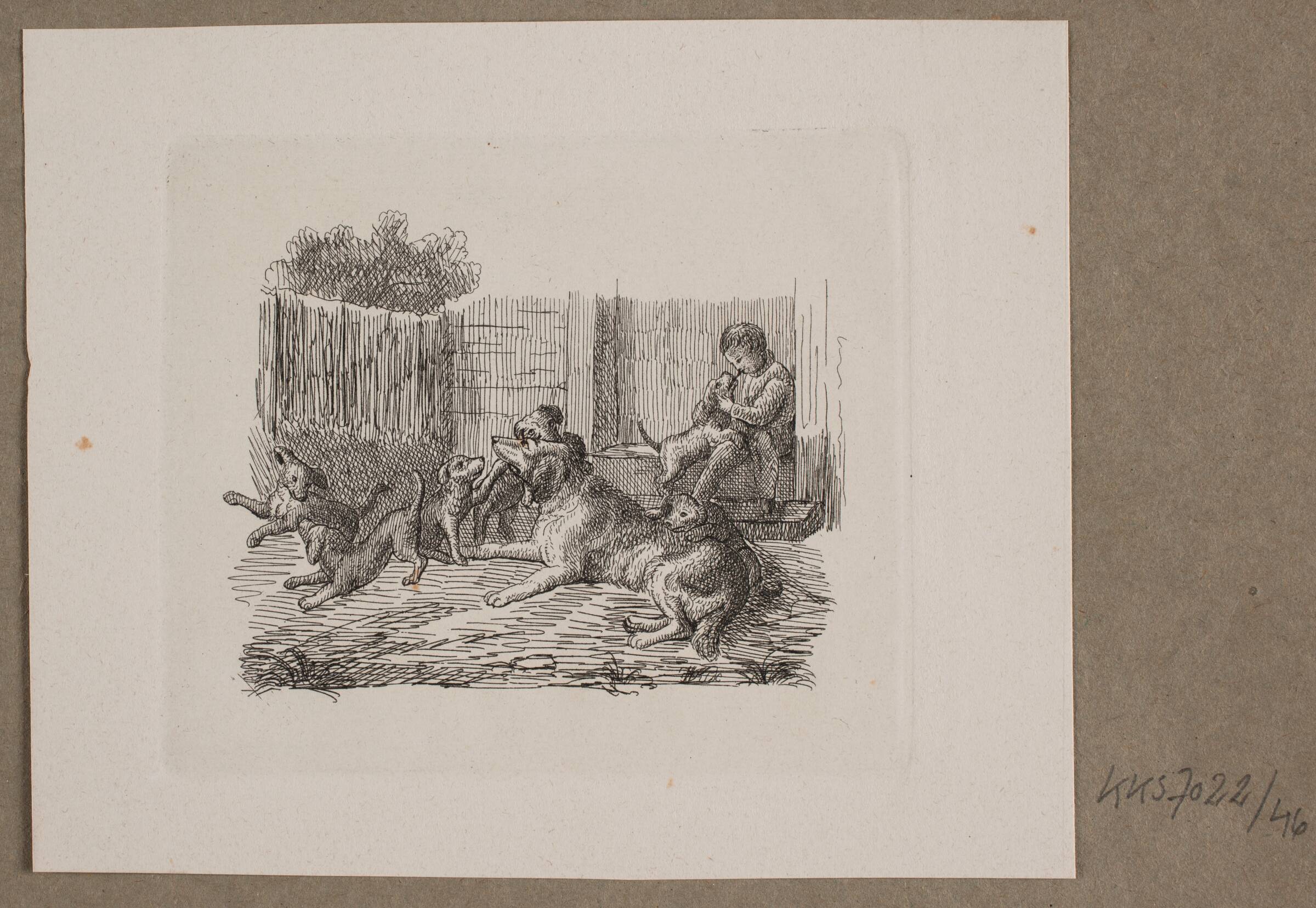 Illustration til O. Specter, "Fabler for Børn", Vilhelm Kyhn, 1838