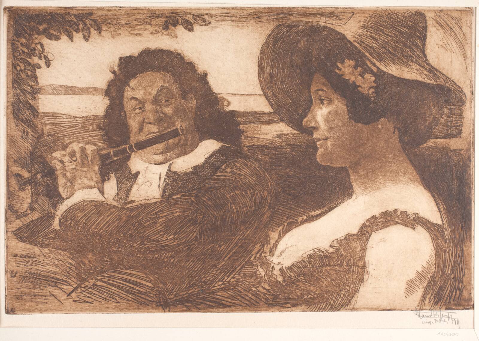 Fredensborg idyl, Hans Nikolaj Hansen, 1906