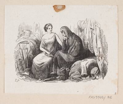 Illustration til "Lykkens Kalosker" i H.C. Andersen, "Eventyr og Historier", Bind 1