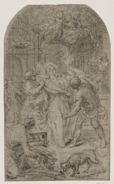 Den hellige Laurentius' martyrium