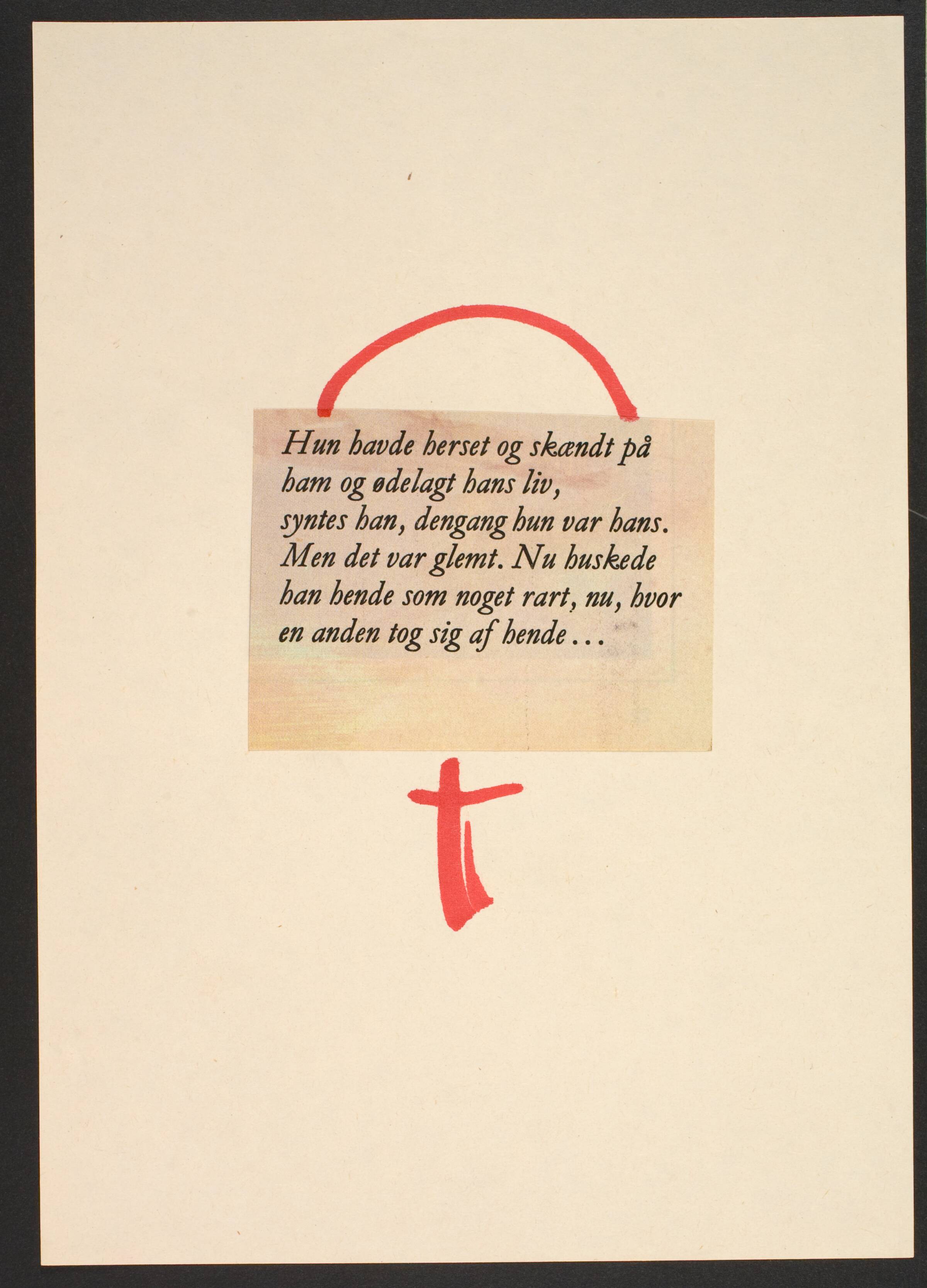 Udklip på papir med kvindetegnet, Lene Adler Petersen, 1974