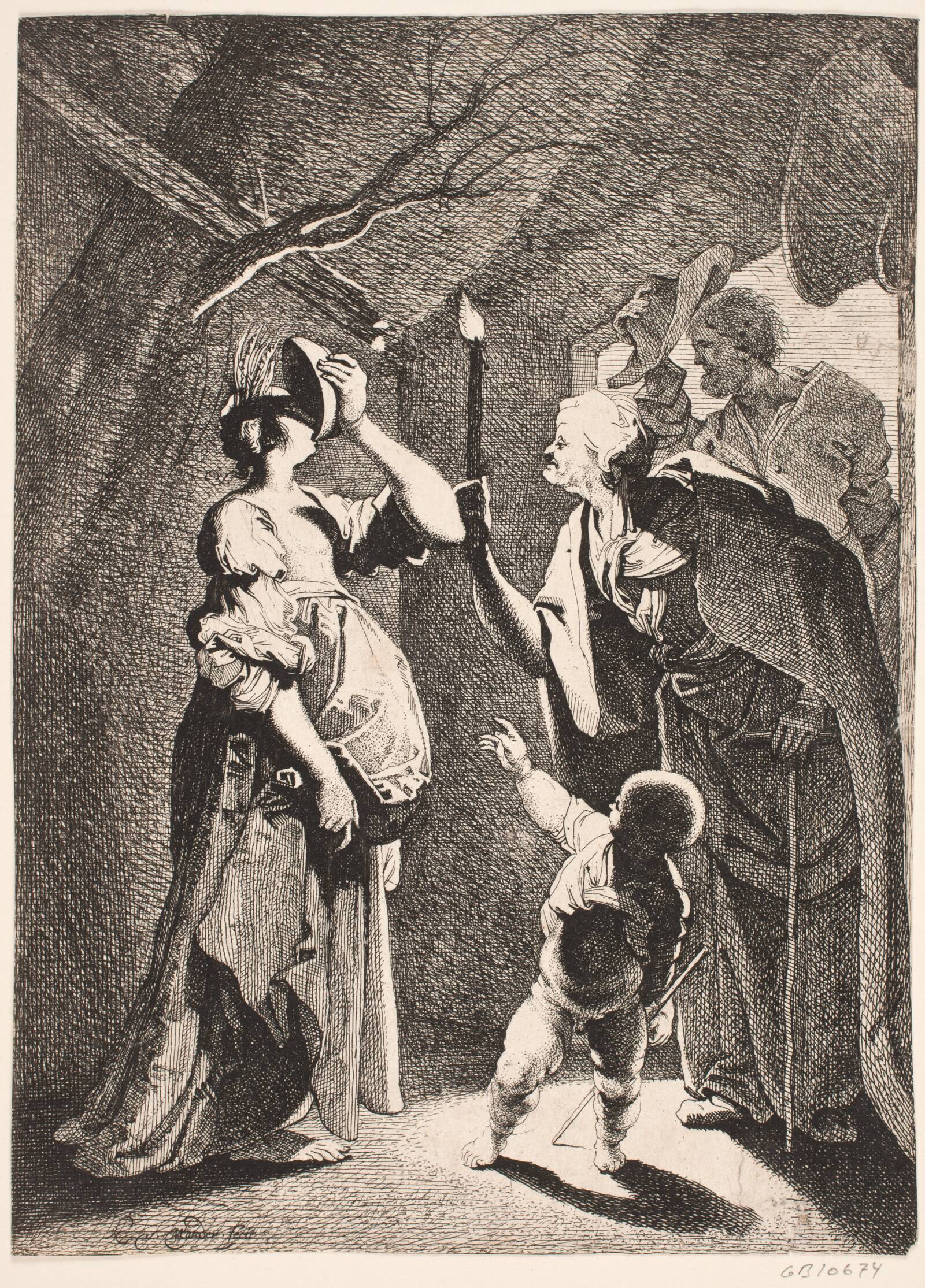 Ceres bespottes af Stellio, Mander III, Karel van, 1548-1606