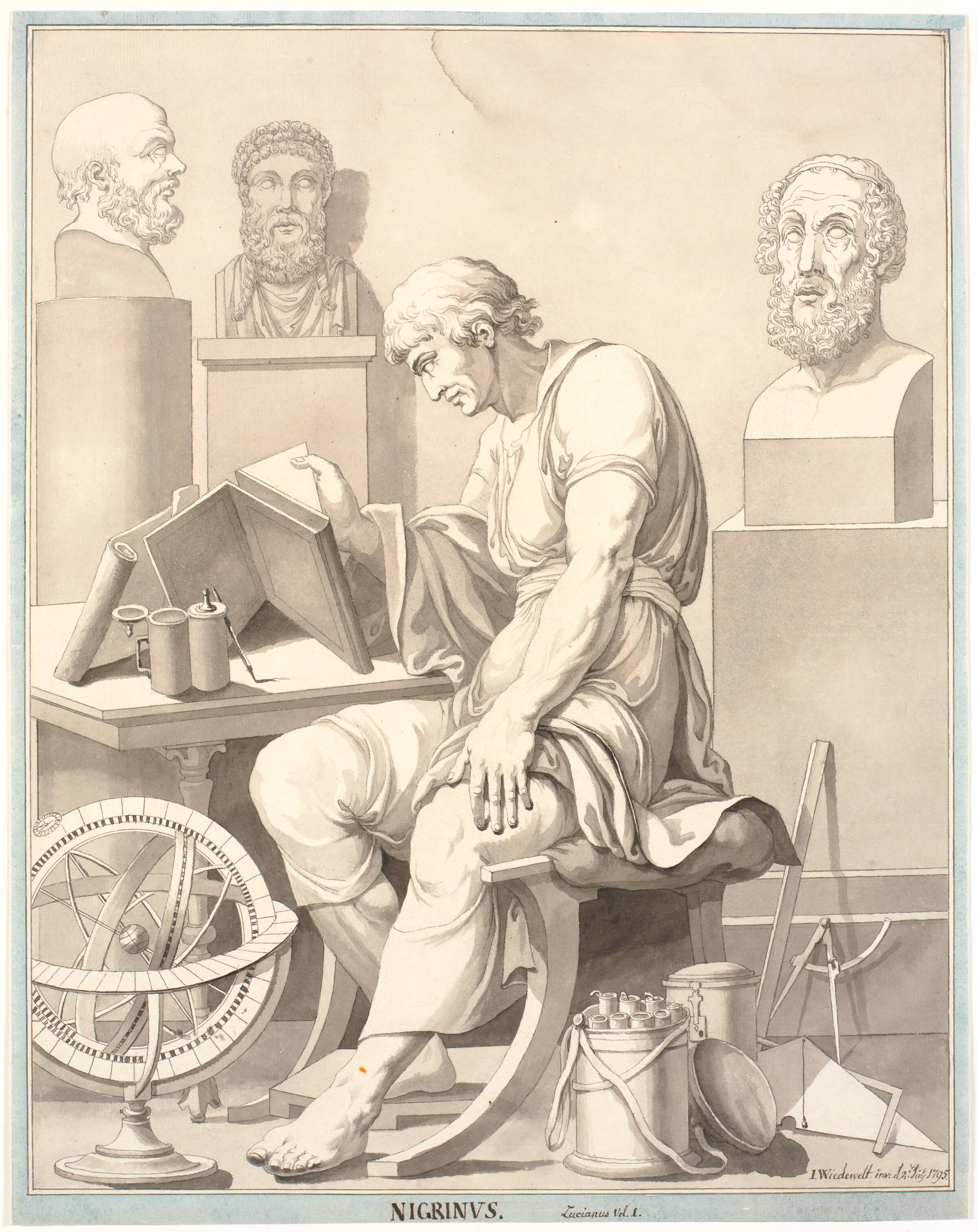 "NIGRINUS. Lucianus Vol. 1", Johannes Wiedewelt, 1795