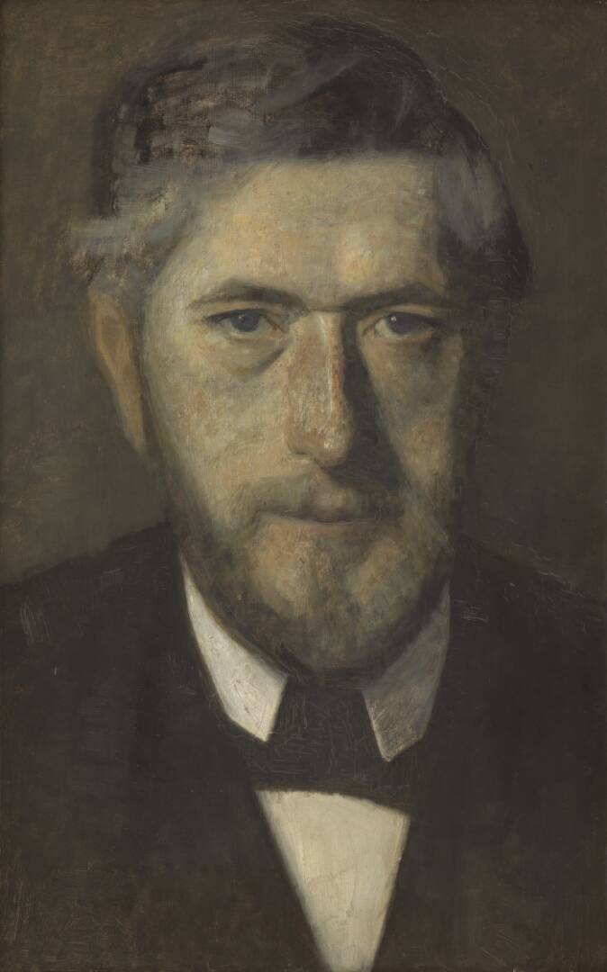 Jens Ferdinand Willumsen. Study for Five Portraits, by Vilhelm Hammershøi, 1901