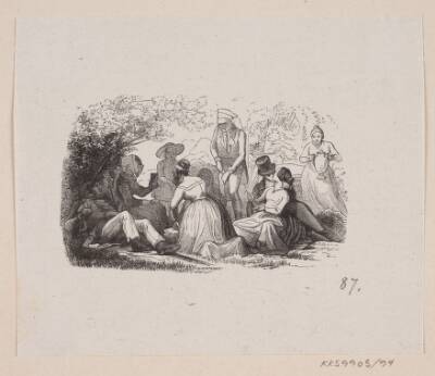 Illustration til "Klokken" i H.C. Andersen, "Eventyr og Historier", Bind 2