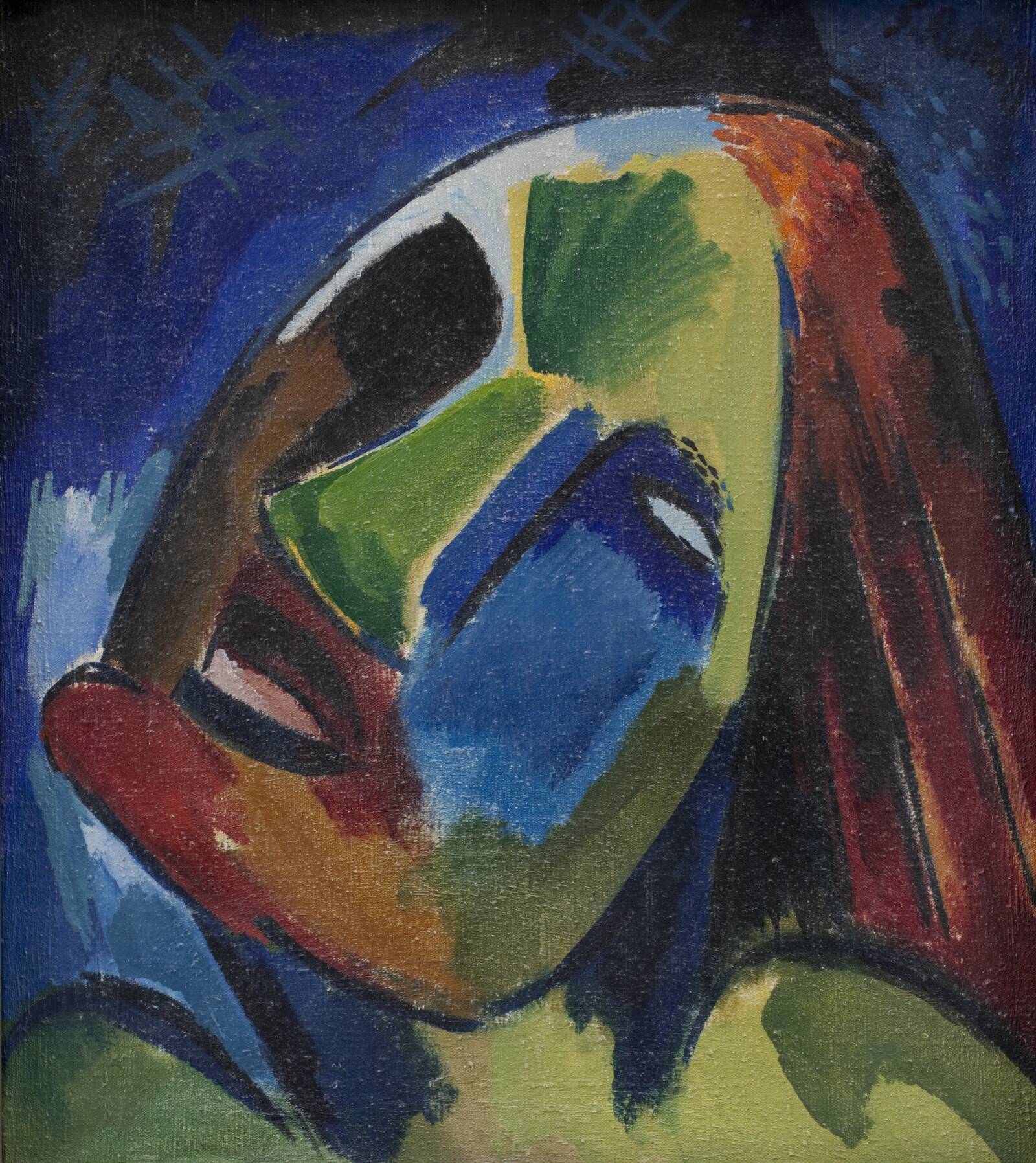 Kvindehoved, Karl Schmidt-Rottluff, 1921